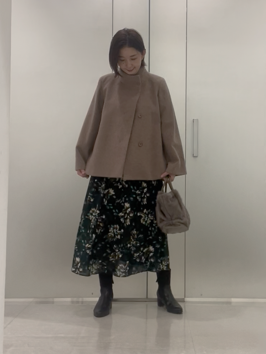 まどかさんの「UNTITLED｜【軽アウター/ウール100】ウールショートコート」を使ったコーディネート