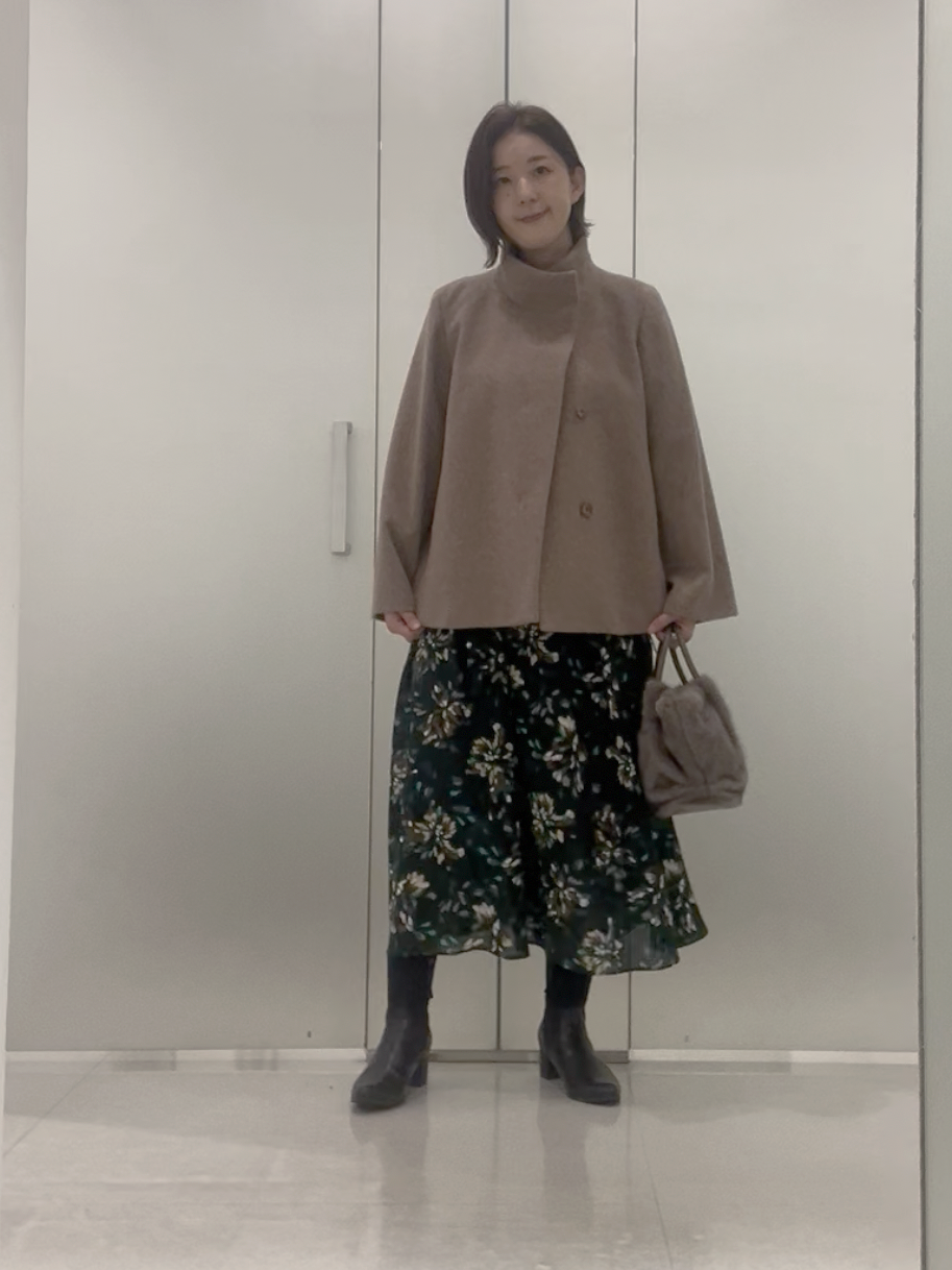 まどかさんの「UNTITLED｜【軽アウター/ウール100】ウールショートコート」を使ったコーディネート