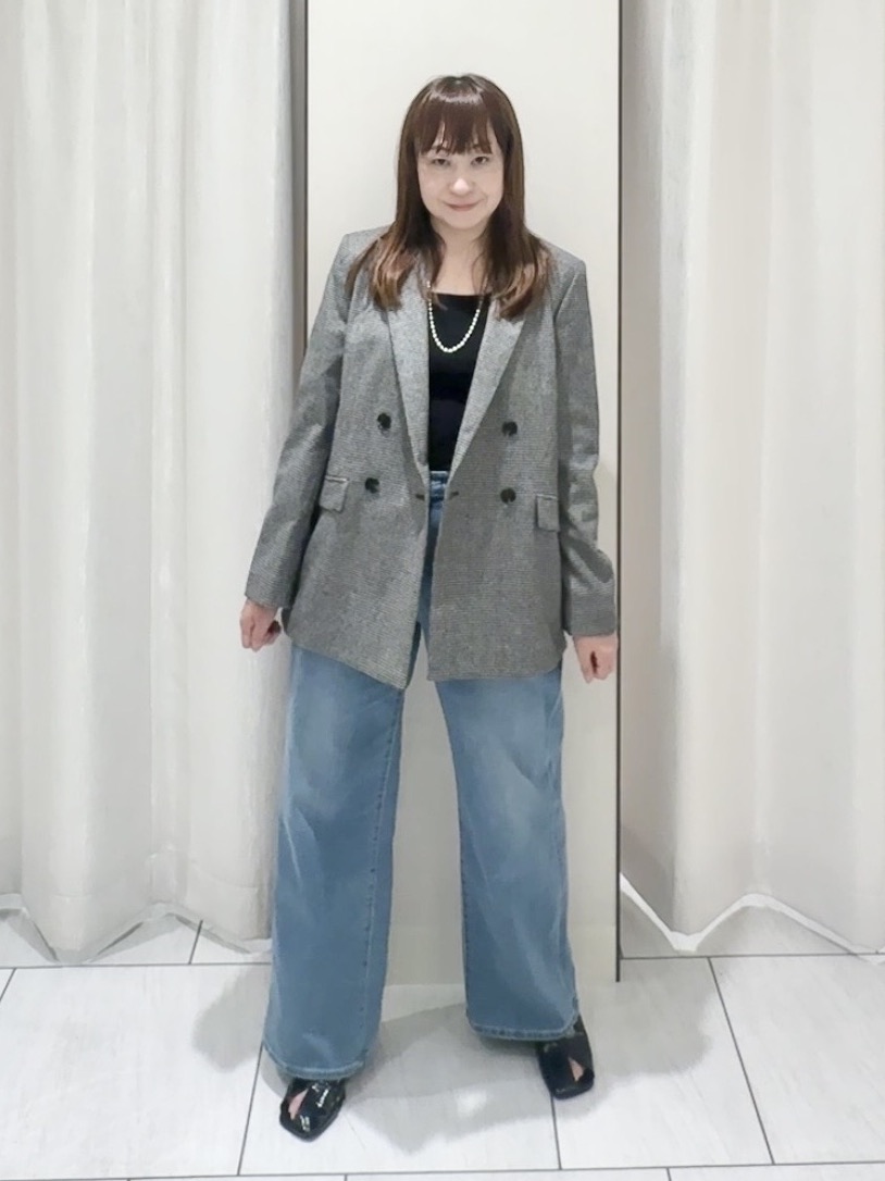 ʏᴜᴋɪᴋᴏさんの「UNTITLED｜【セットアップ可/通勤にも】ウールダブルジャケット」を使ったコーディネート