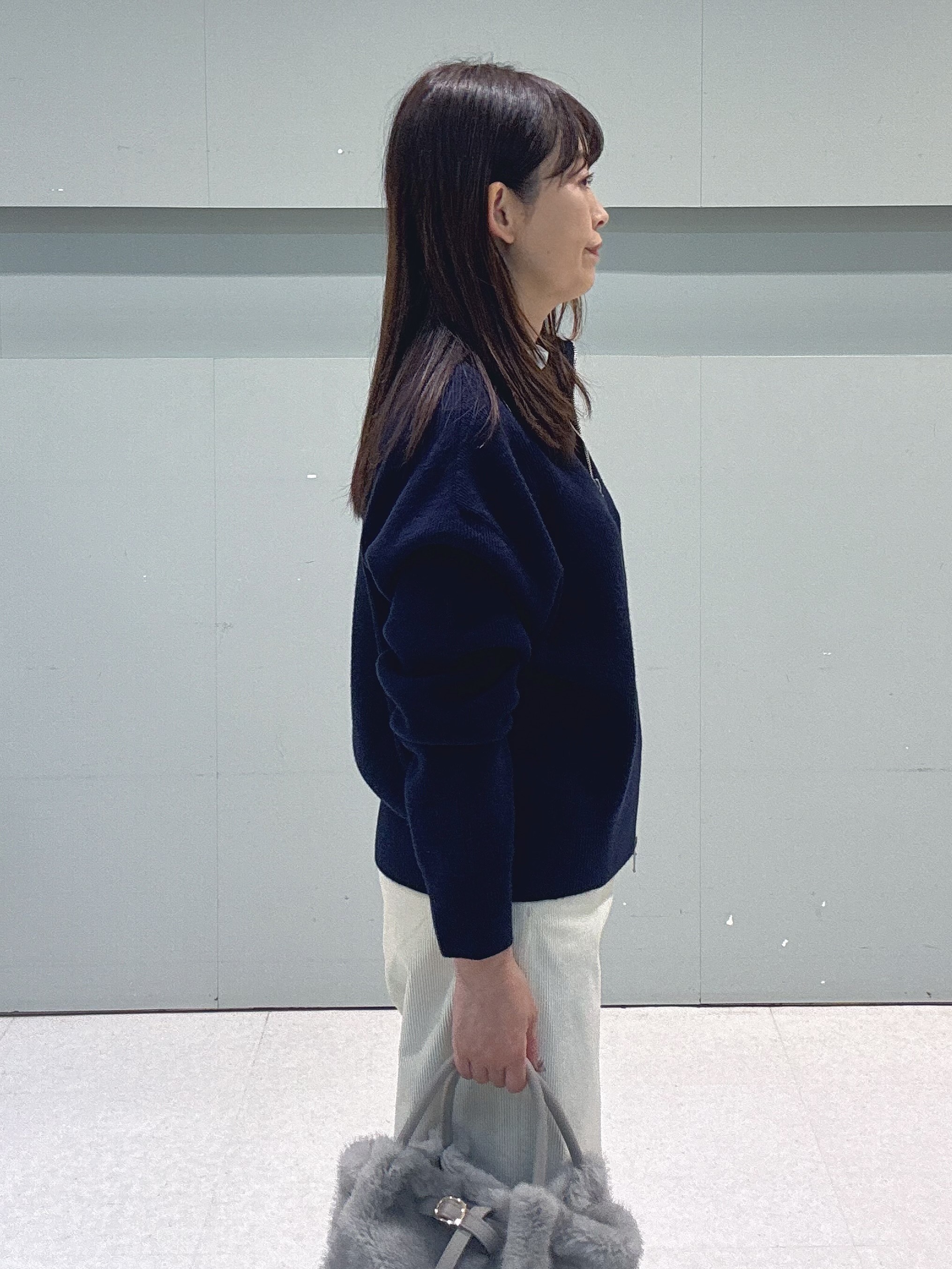 makiさんの「UNTITLED｜【重ね着レイヤード】シアーベロアハイネックトップス」を使ったコーディネート