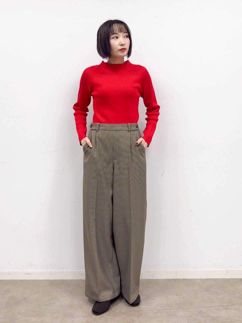 𝐜𝐡𝐢𝐤𝐚さんの「SHOO･LA･RUE｜【撥水/S-LL/洗濯機可】ウエスト絞れる キルト中綿ジャケット」を使ったコーディネート