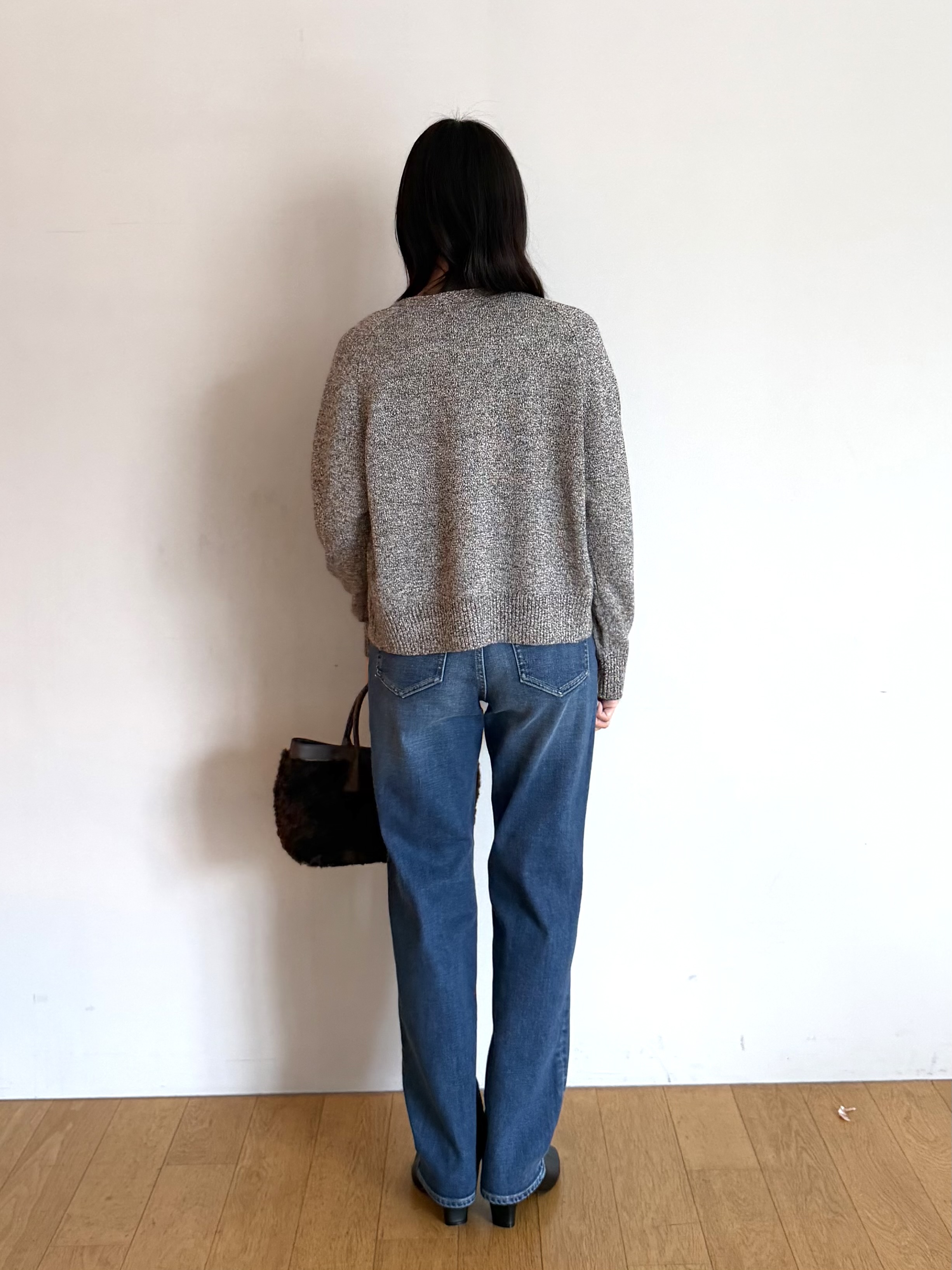 ririkaさんの「UNTITLED｜【店頭人気！/8色展開】ボリュームスリーブニットプルオーバー」を使ったコーディネート