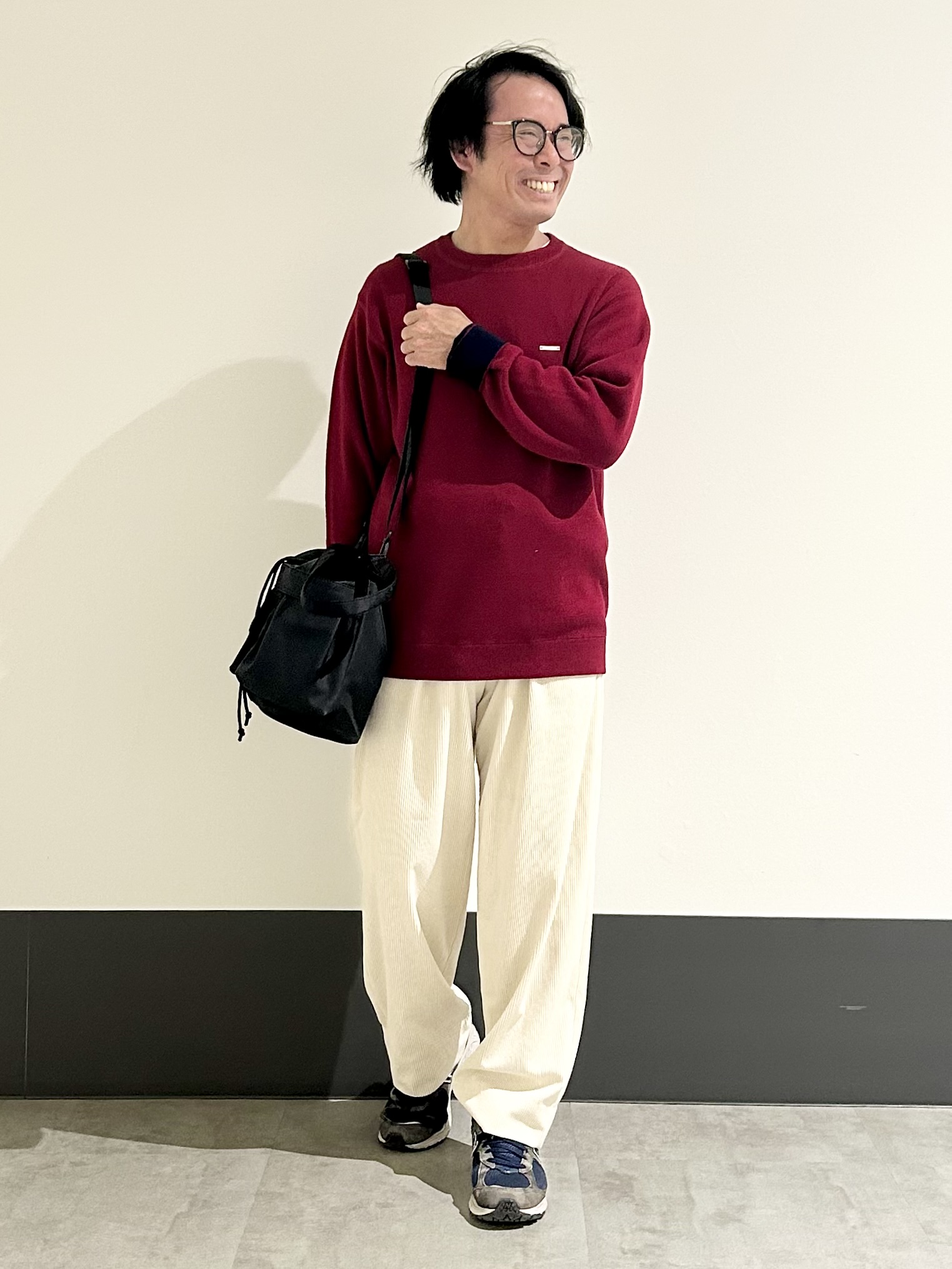 KENJI Iさんの「THE SHOP TK｜【秋から着られる】スウェットライクニット」を使ったコーディネート
