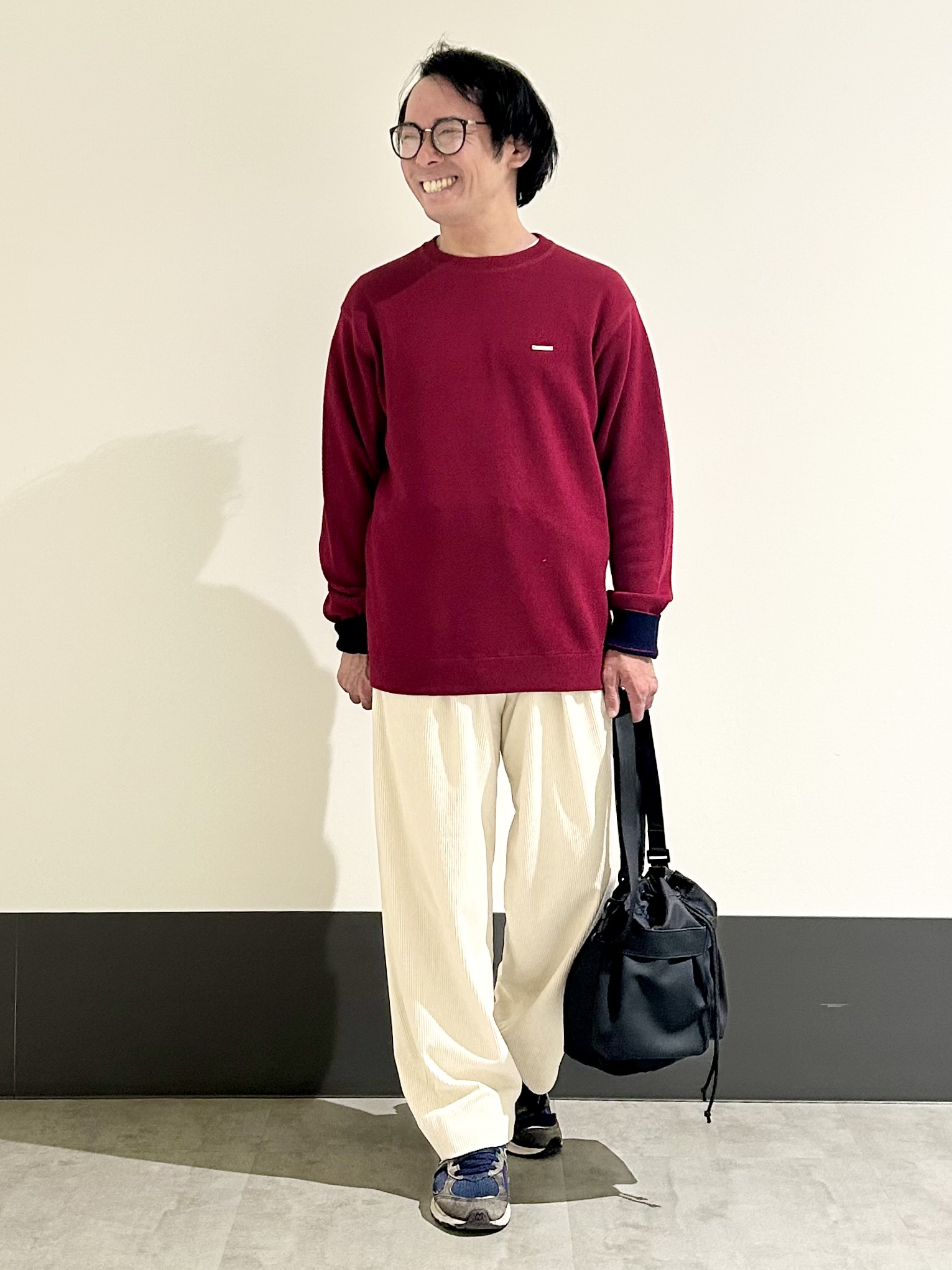 KENJI Iさんの「THE SHOP TK｜【秋から着られる】スウェットライクニット」を使ったコーディネート