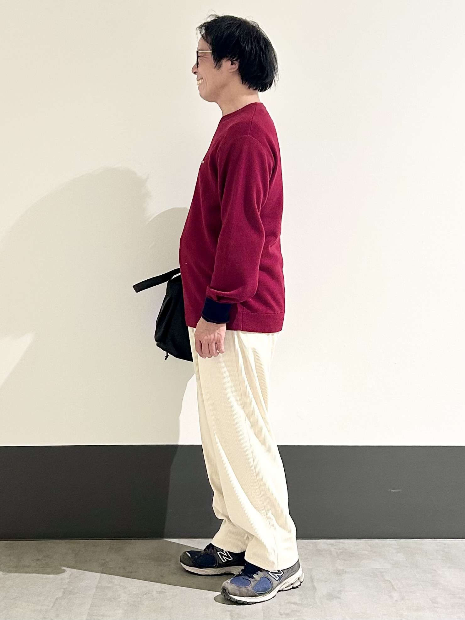 KENJI Iさんの「THE SHOP TK｜【秋から着られる】スウェットライクニット」を使ったコーディネート