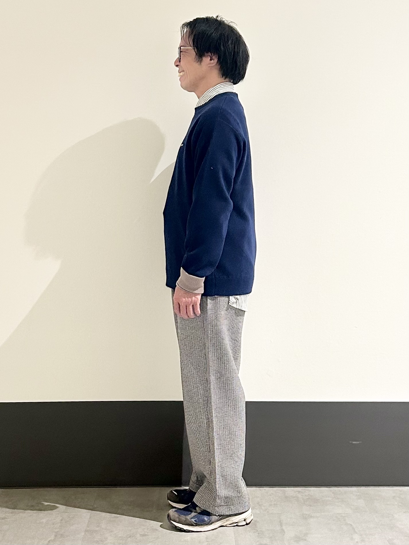 KENJI Iさんの「THE SHOP TK｜【秋から着られる】スウェットライクニット」を使ったコーディネート