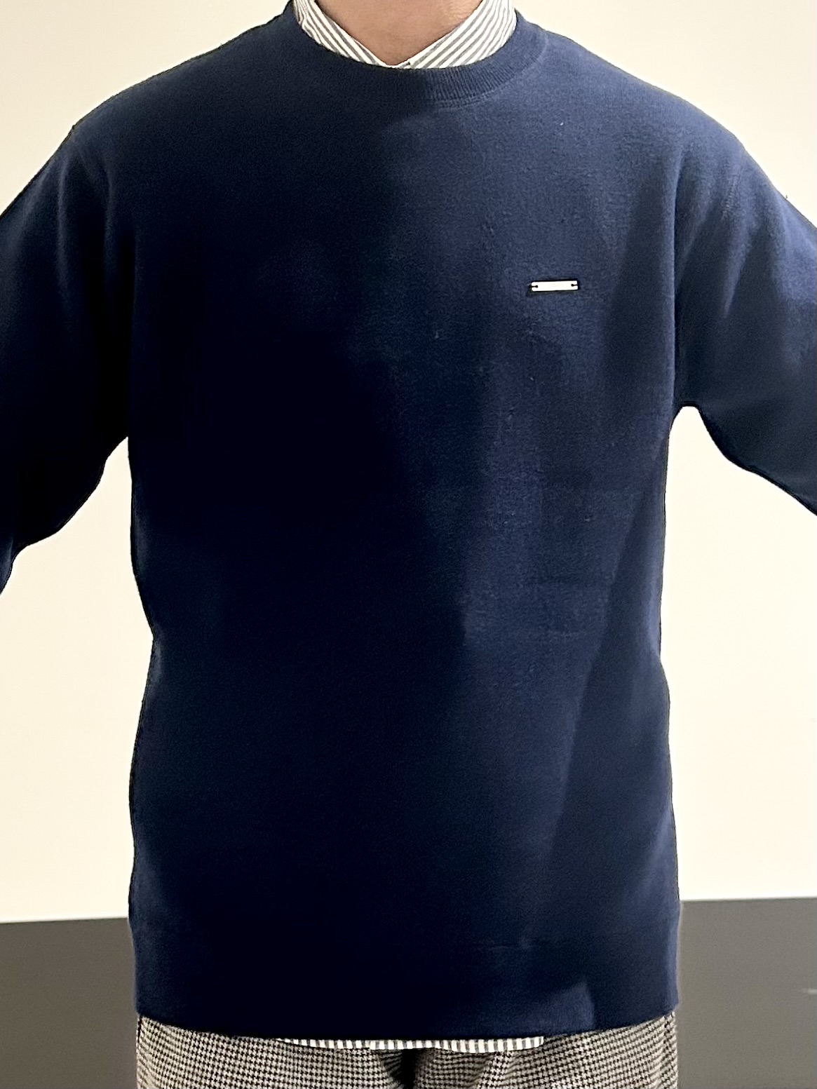 KENJI Iさんの「THE SHOP TK｜【秋から着られる】スウェットライクニット」を使ったコーディネート