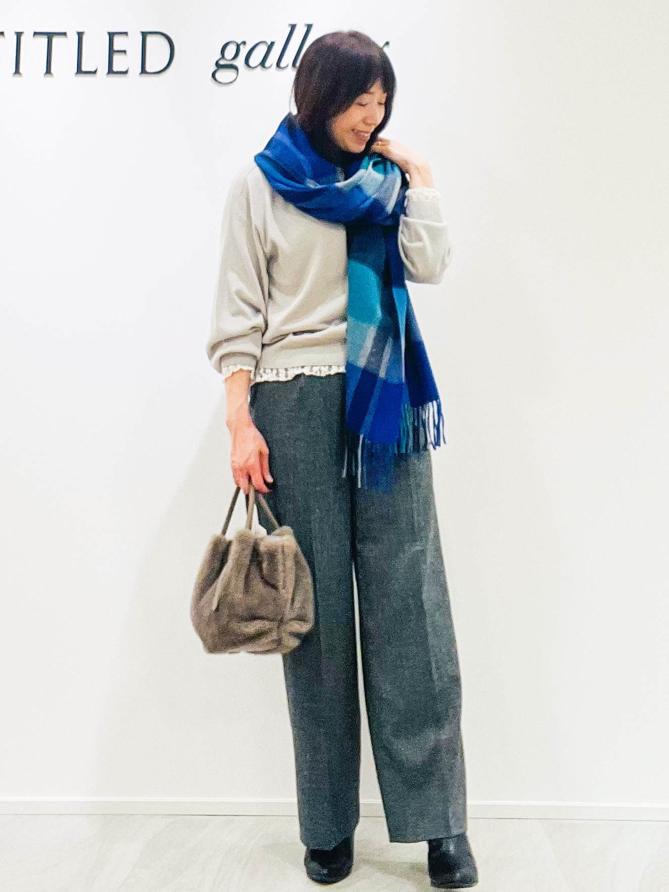 めいさんの「UNTITLED｜【店頭人気！/品よくゆったり】ボリュームスリーブニットプルオーバー」を使ったコーディネート