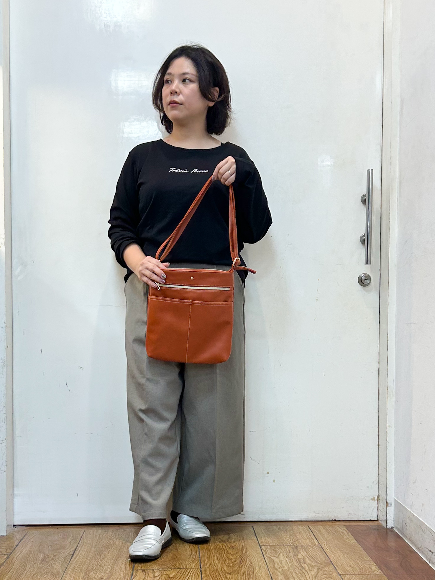 haruさんの「SHOO･LA･RUE｜【セットアップ可/洗濯後しわになりにくい】ウールフィール ダブルジャケット」を使ったコーディネート