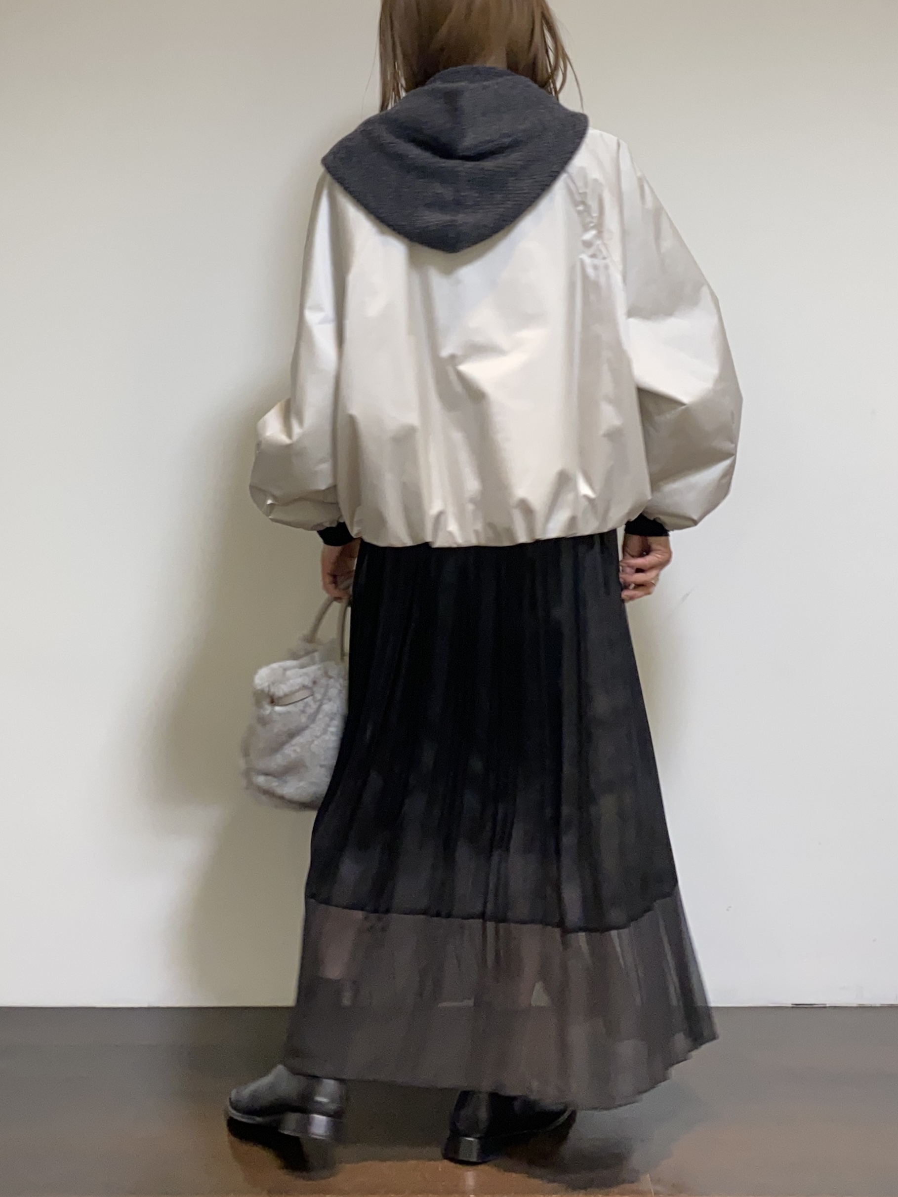 tomoさんの「UNTITLED｜【軽アウター/中綿/秋冬コート】ショートブルゾン」を使ったコーディネート