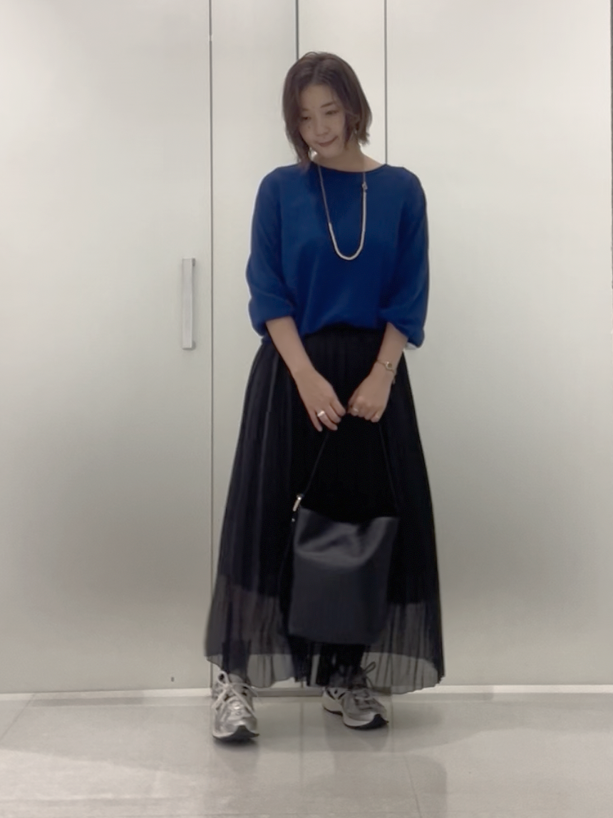 まどかさんの「UNTITLED｜【店頭人気！/8色展開】ボリュームスリーブニットプルオーバー」を使ったコーディネート