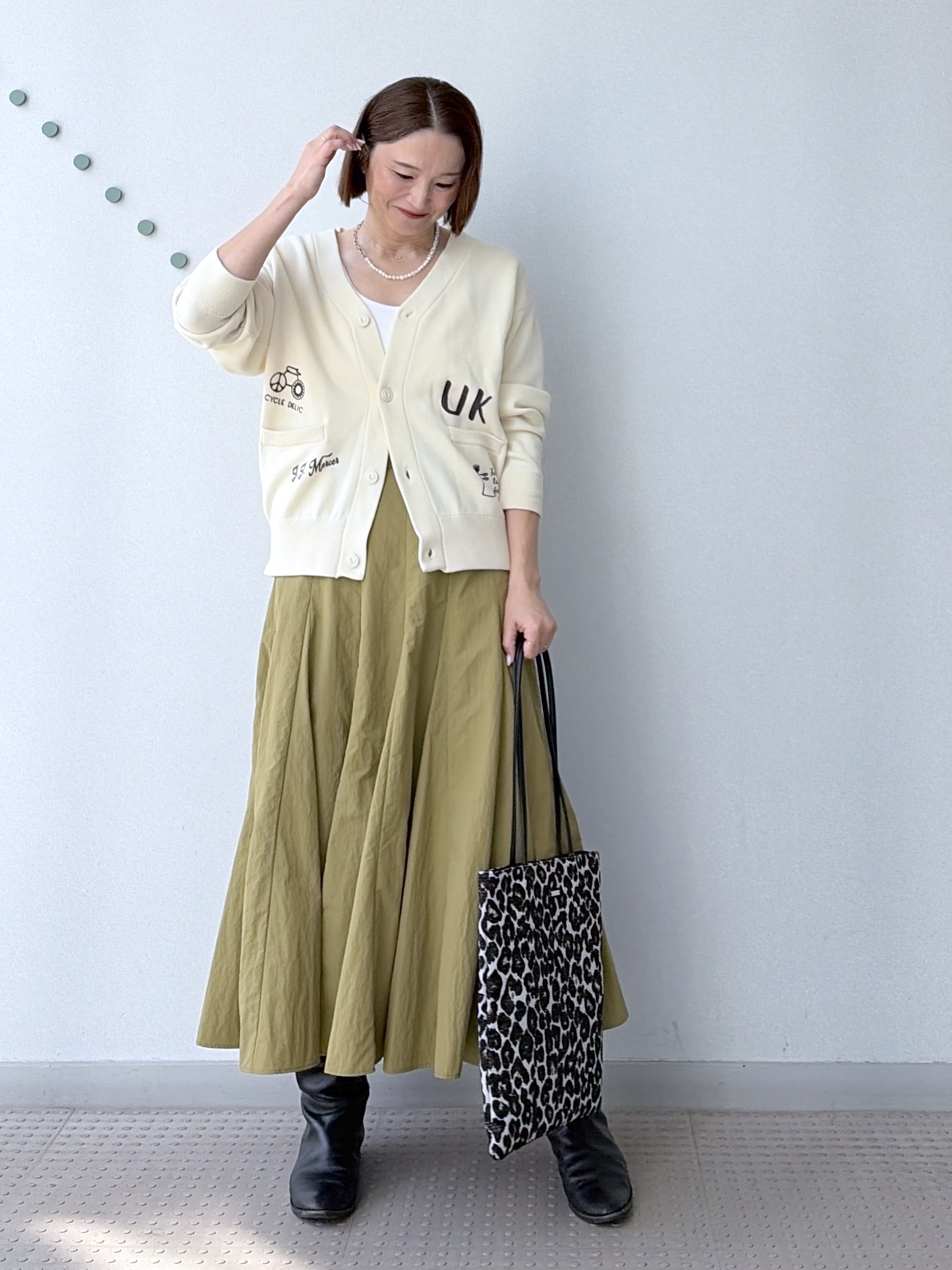 yoshikadoさんの「DRESSTERIOR｜フレアボリュームスカート」を使ったコーディネート