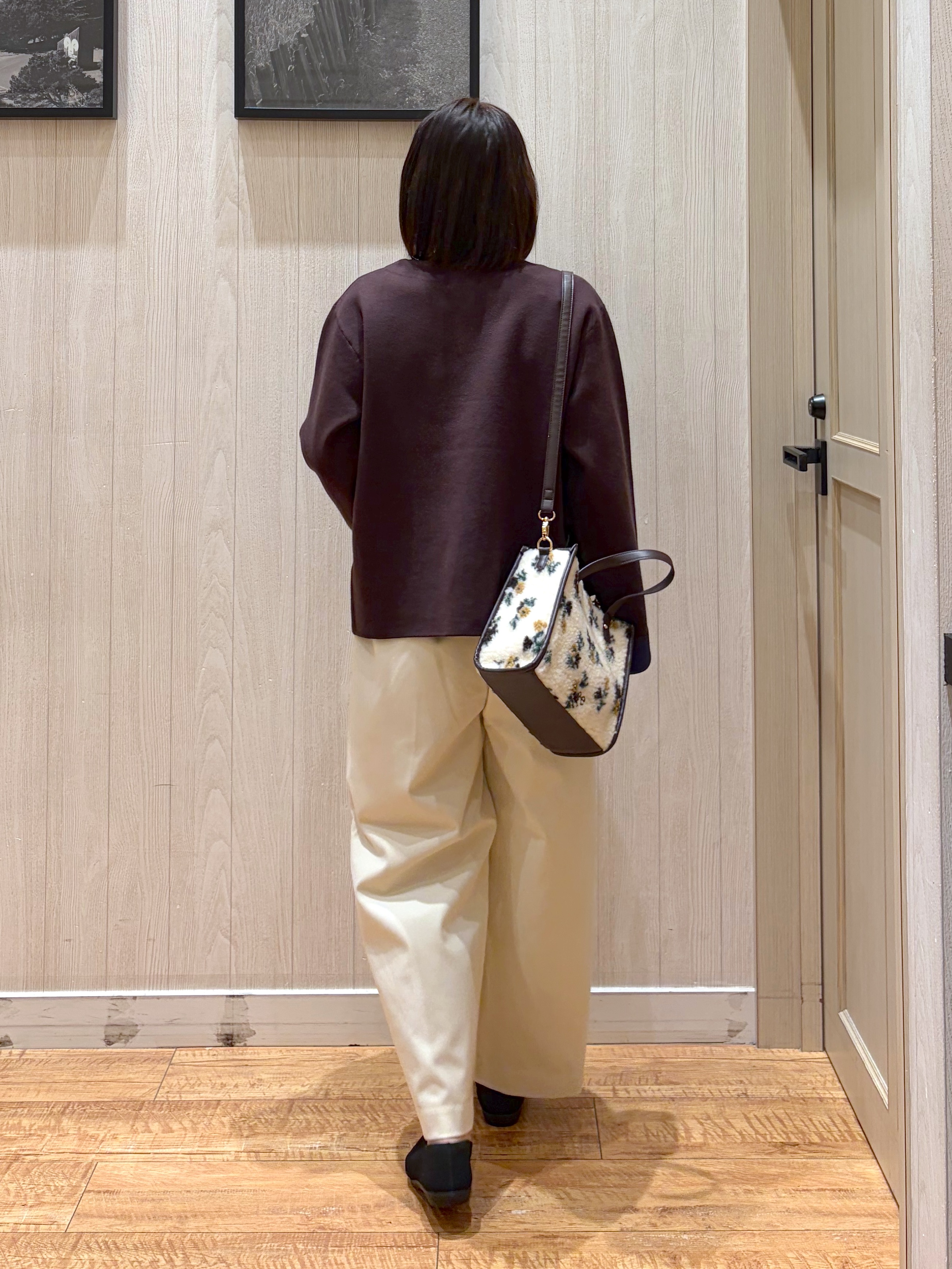 shirayuuuさんの「SHOO･LA･RUE｜【S-LL/洗濯機可/静電気防止】もちもち配色ダブルフェイスカーディガン」を使ったコーディネート