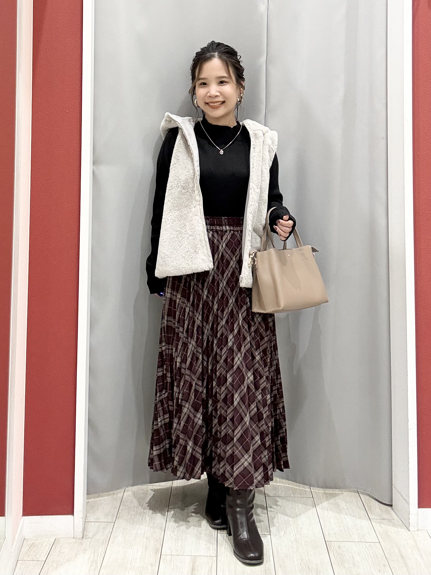 shioさんの「SHOO･LA･RUE｜【洗濯機可/撥水/マルチWAY】ファーライナー付き 毎日欲張りマンパ」を使ったコーディネート