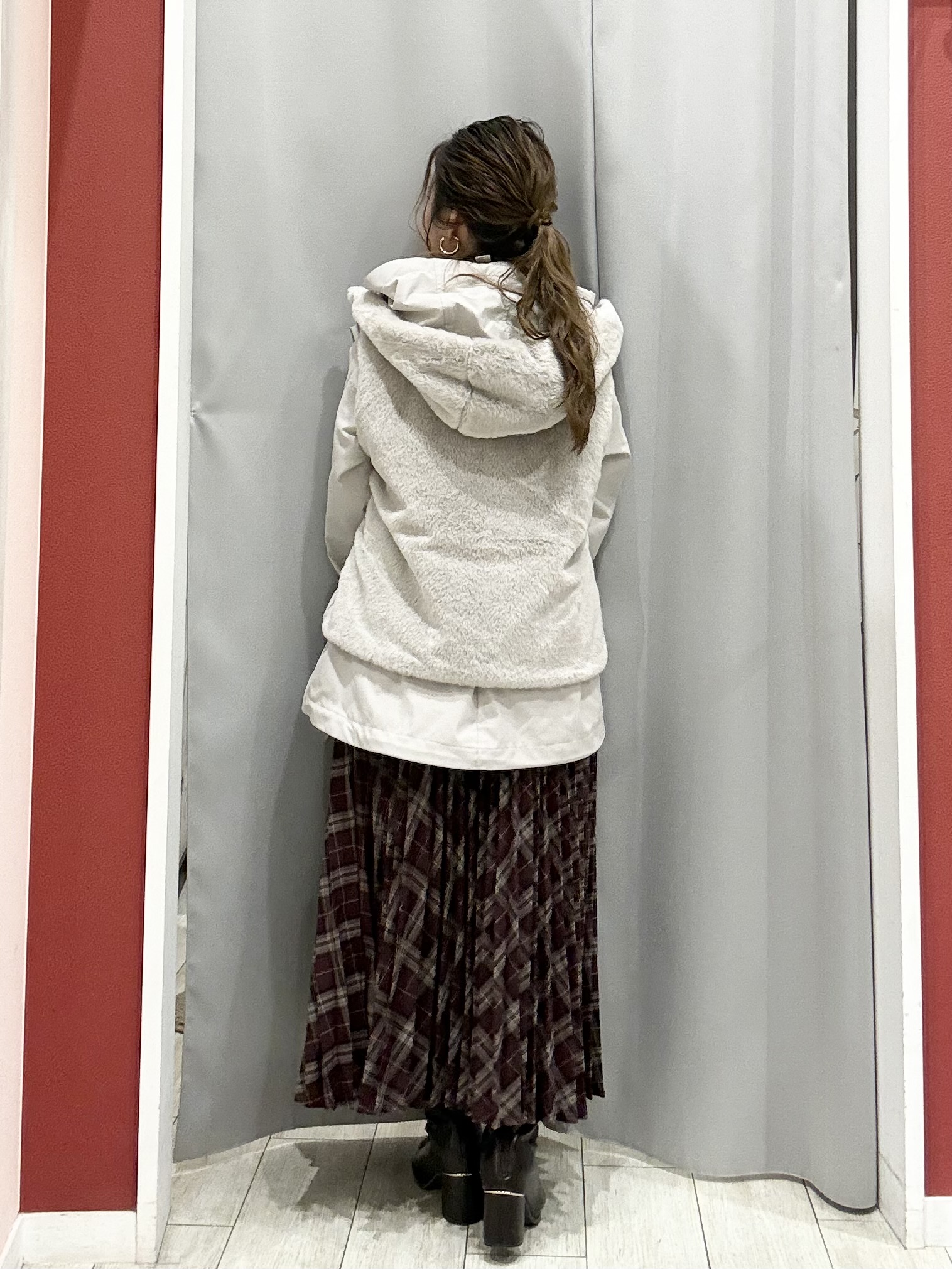 shioさんの「SHOO･LA･RUE｜【洗濯機可/撥水/マルチWAY】ファーライナー付き 毎日欲張りマンパ」を使ったコーディネート