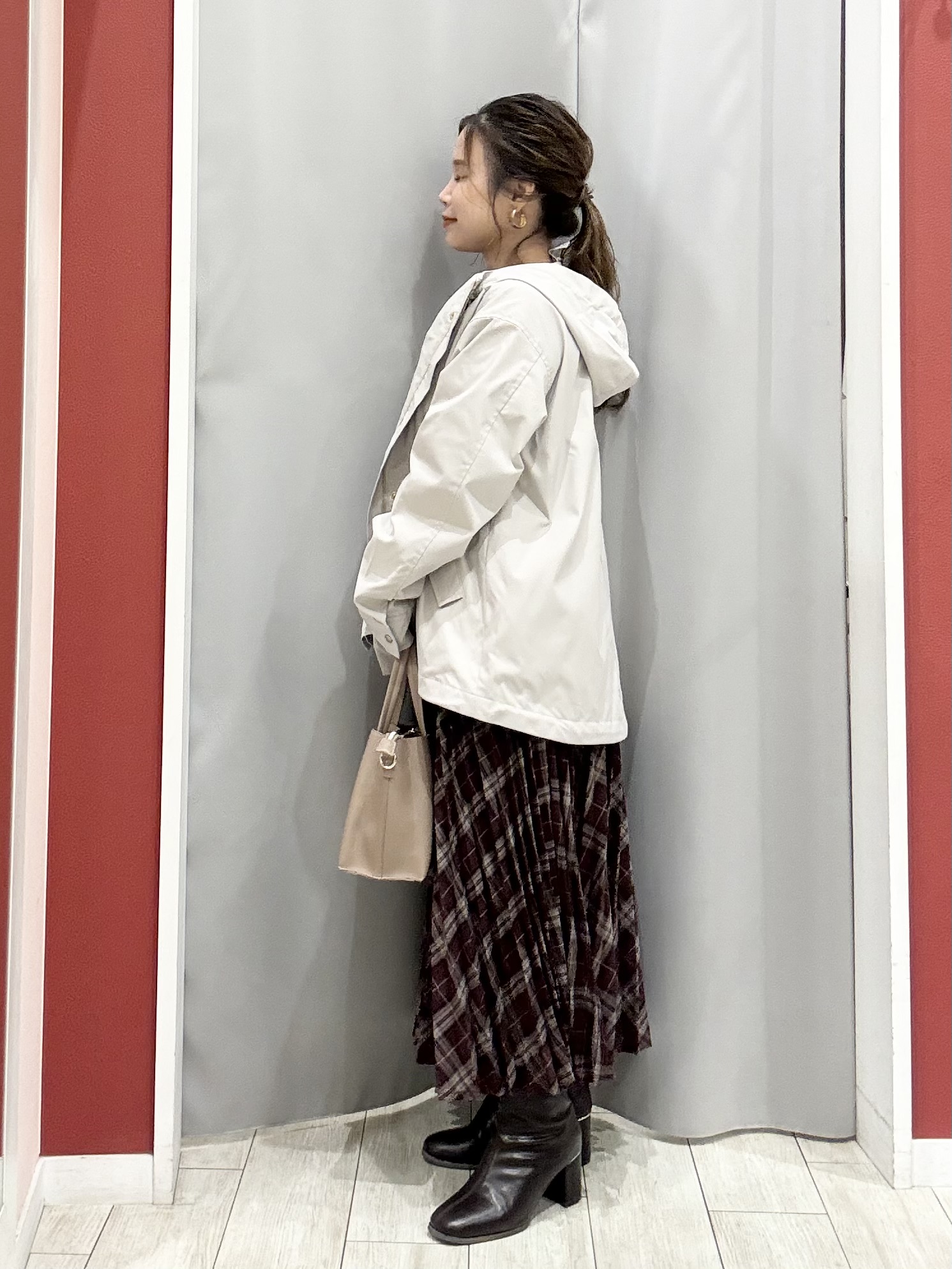 shioさんの「SHOO･LA･RUE｜【洗濯機可/撥水/マルチWAY】ファーライナー付き 毎日欲張りマンパ」を使ったコーディネート