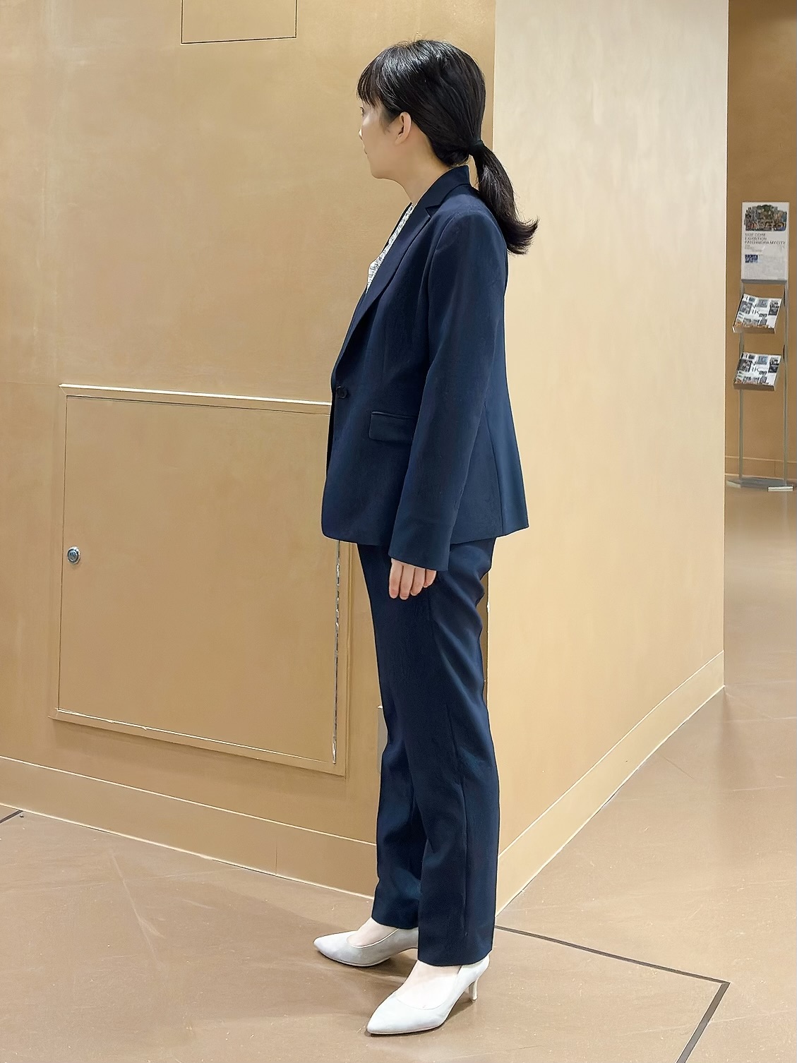 hattoriさんの「INDIVI｜【洗える／通勤／スーツ】メランジストレッチ テーラードカラージャケット」を使ったコーディネート