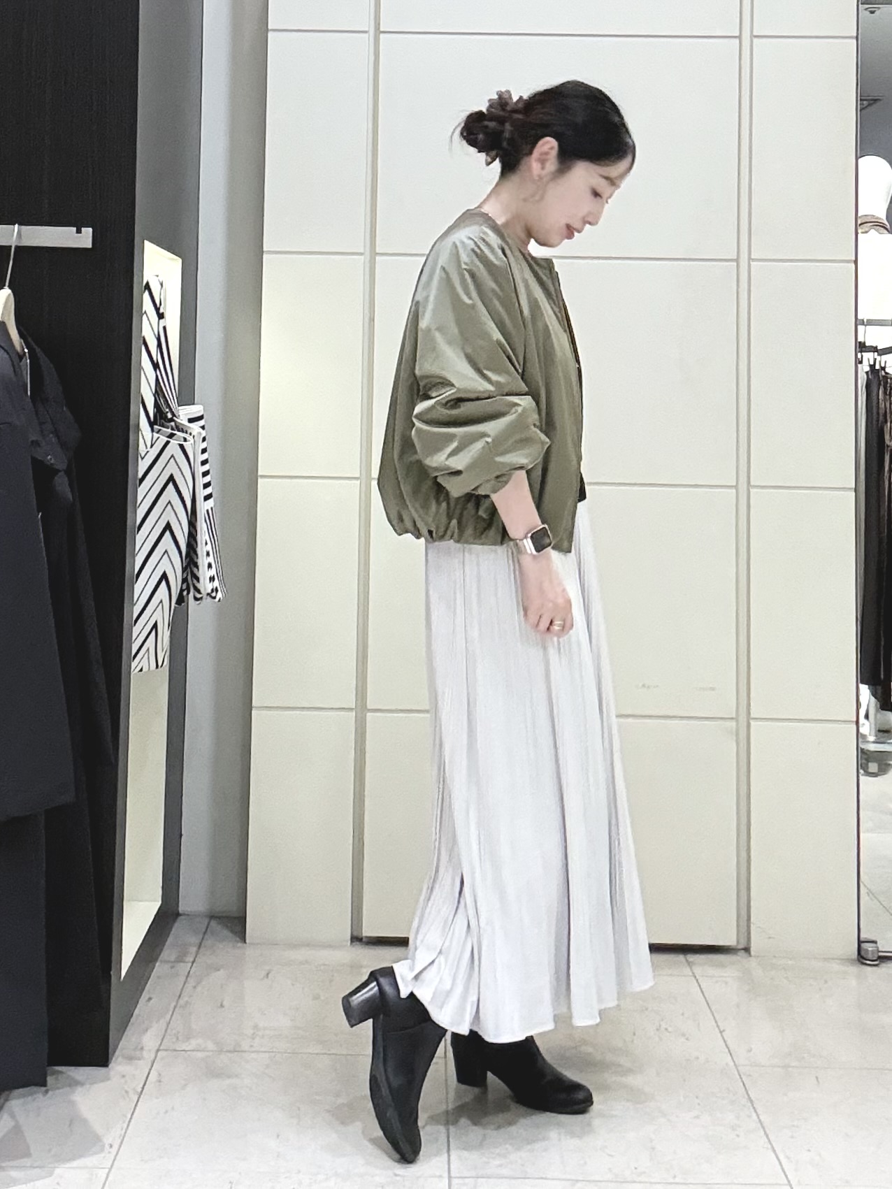 mori.さんの「UNTITLED｜【軽アウター/中綿/秋冬コート】ショートブルゾン」を使ったコーディネート