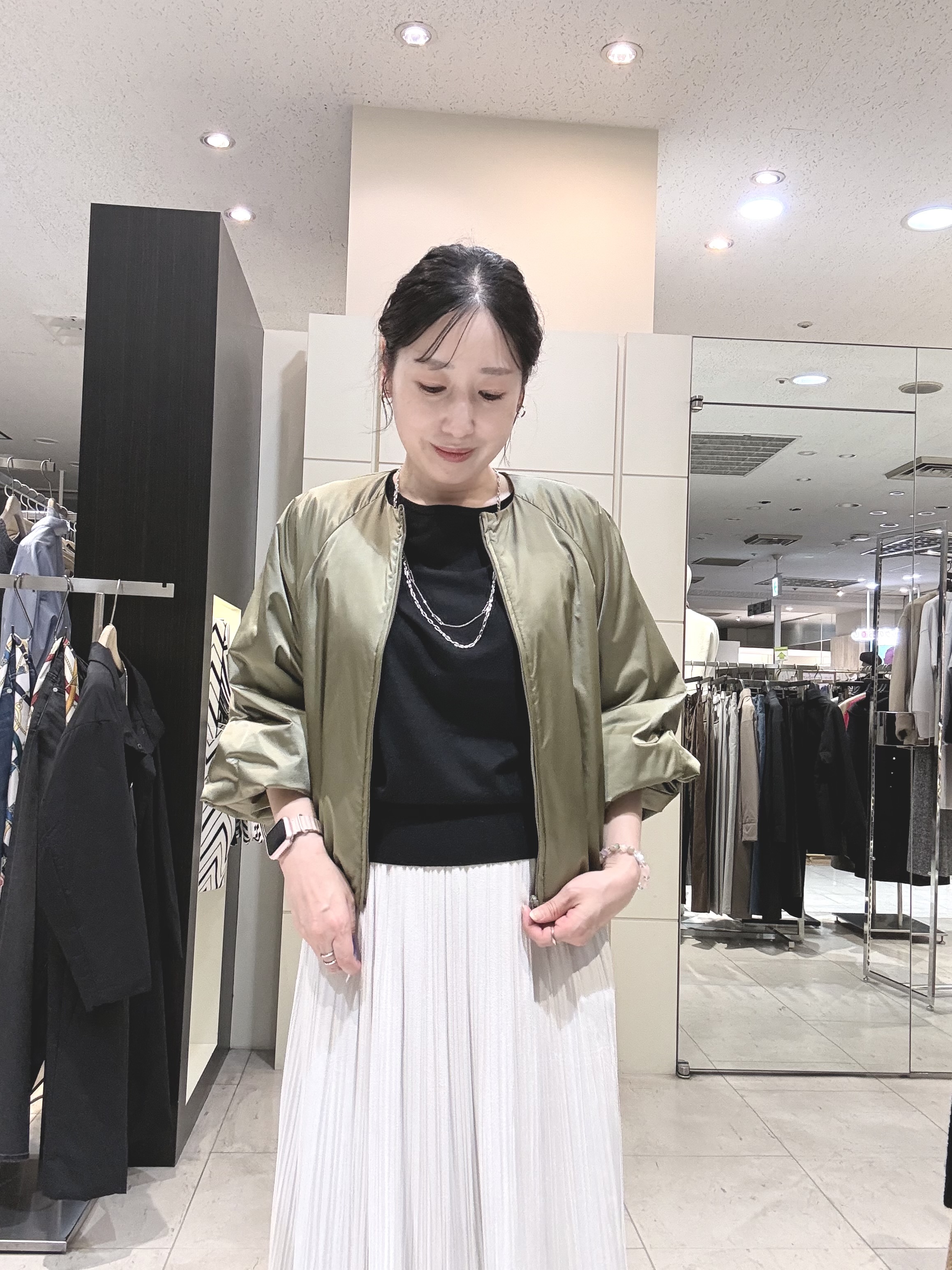 mori.さんの「UNTITLED｜【軽アウター/中綿/秋冬コート】ショートブルゾン」を使ったコーディネート