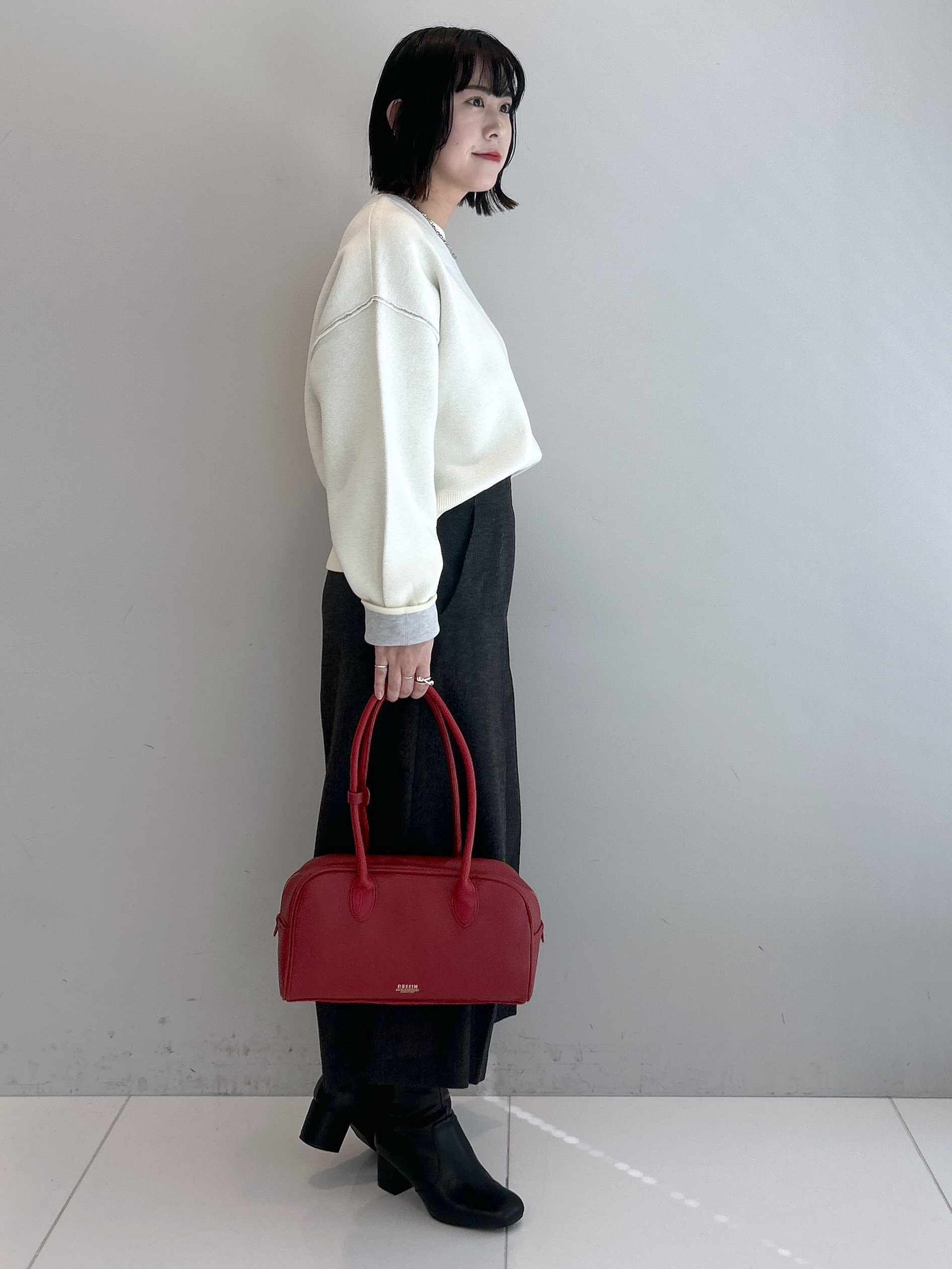 Hirokaさんの「Dessin｜【2WAY/洗濯機OK/XS-L】配色リバーシブル コットンジャカード クルーネックニット」を使ったコーディネート