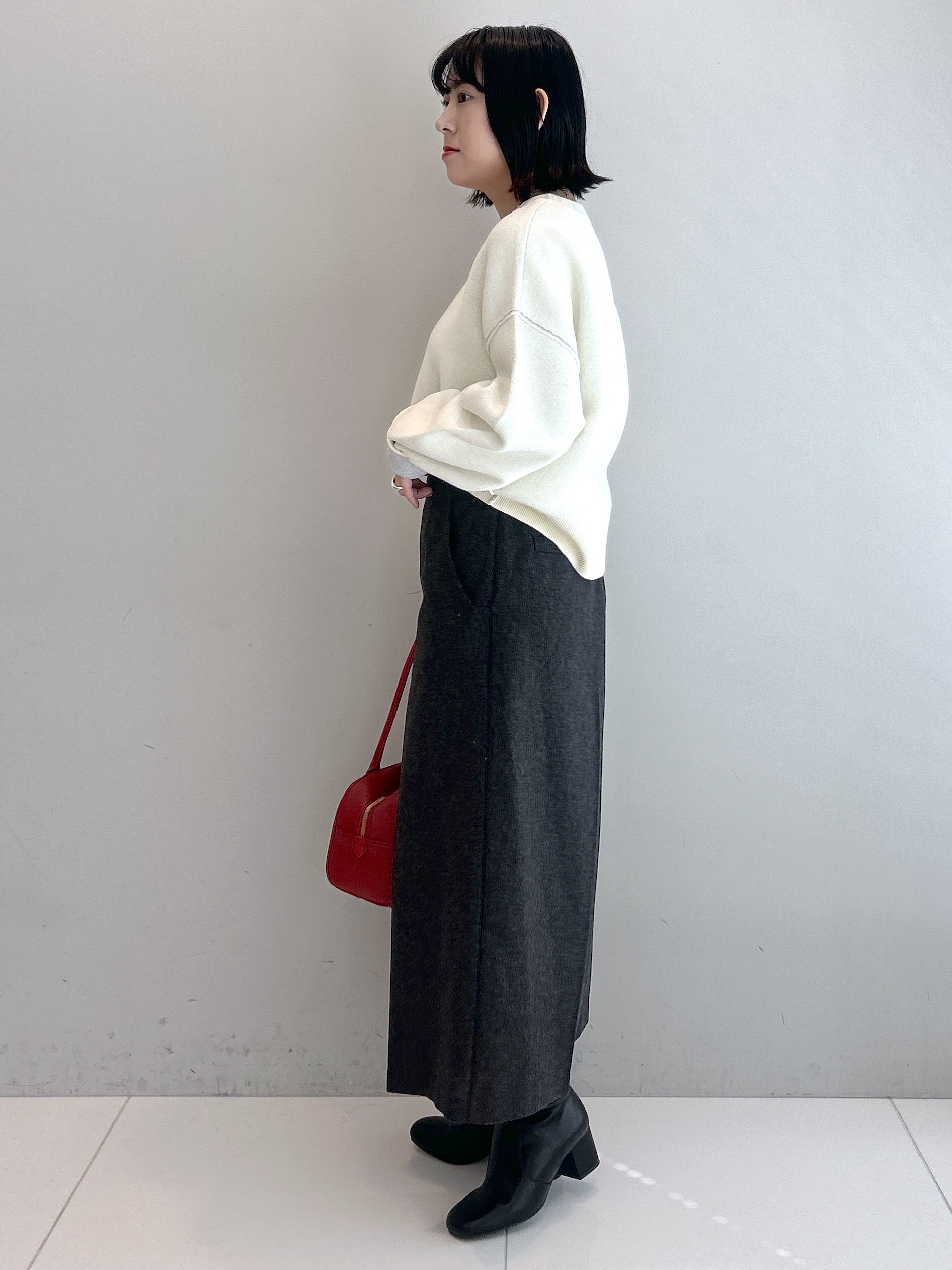 Hirokaさんの「Dessin｜【2WAY/洗濯機OK/XS-L】配色リバーシブル コットンジャカード クルーネックニット」を使ったコーディネート