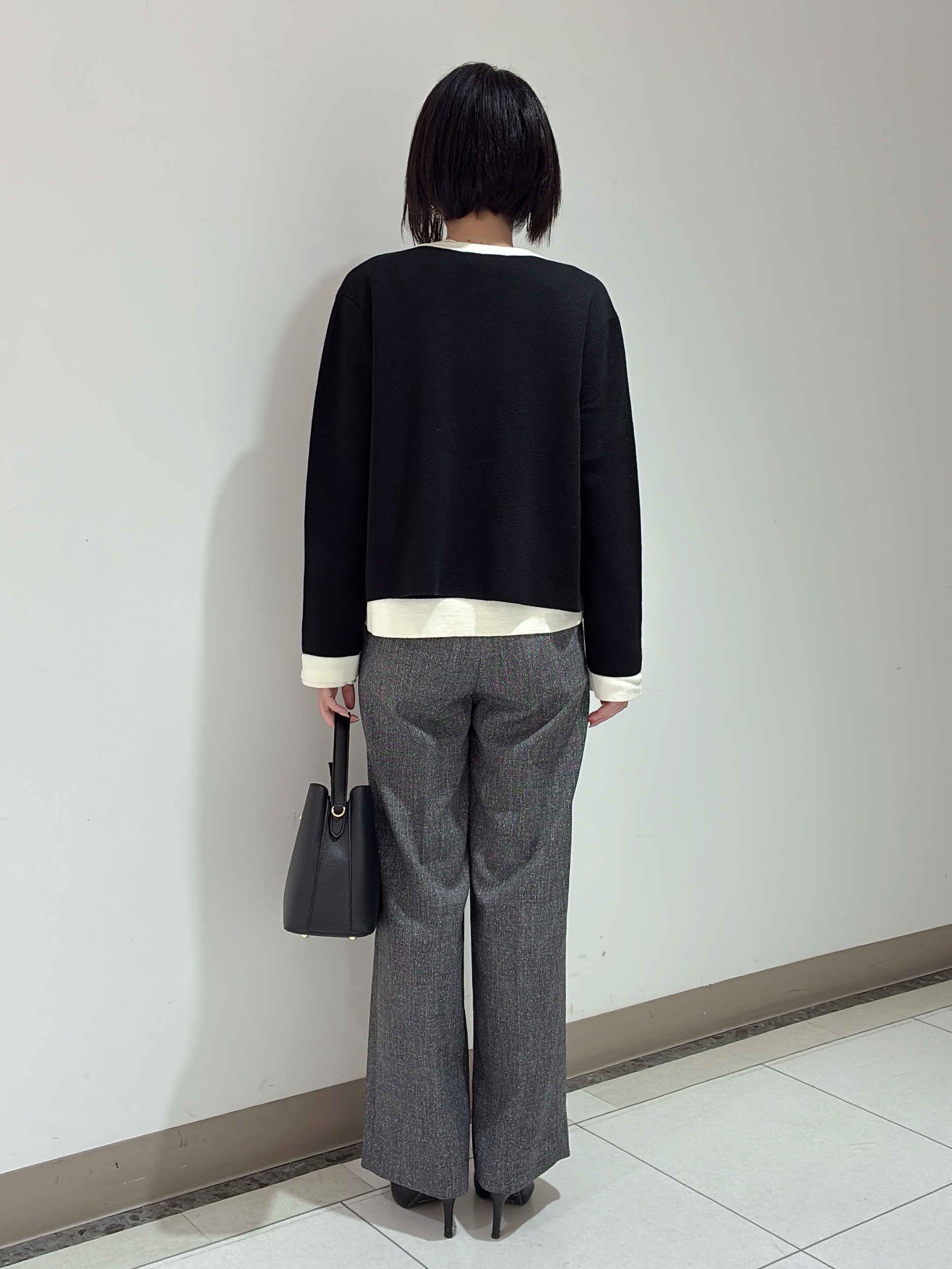 環さんの「UNTITLED｜【アンサンブル可/ジャケットライク】モールラインカーディガン」を使ったコーディネート