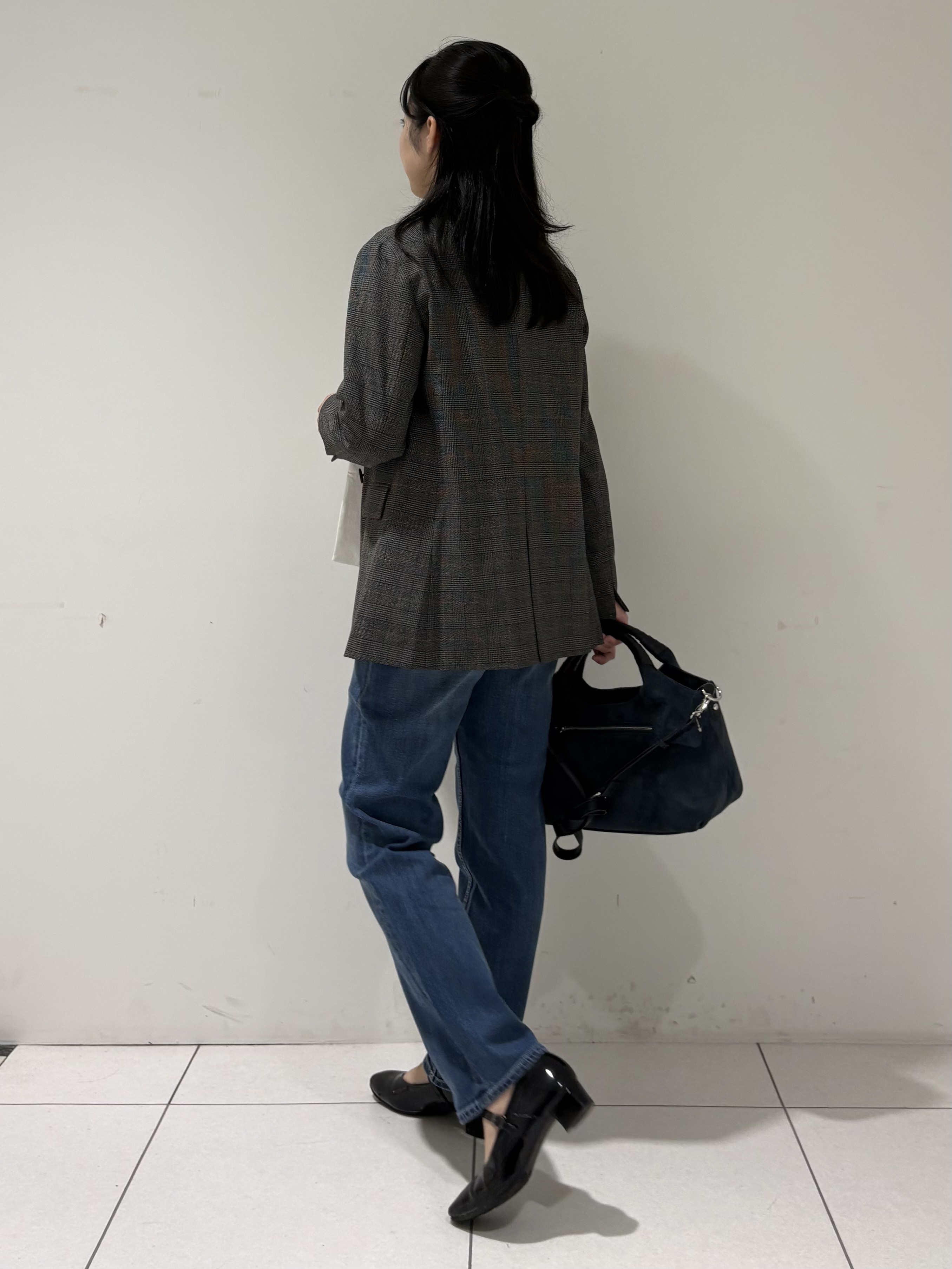 momokoさんの「INDIVI｜【洗濯機OK／ストレッチ◎】秋はじめのダブルジャケット」を使ったコーディネート
