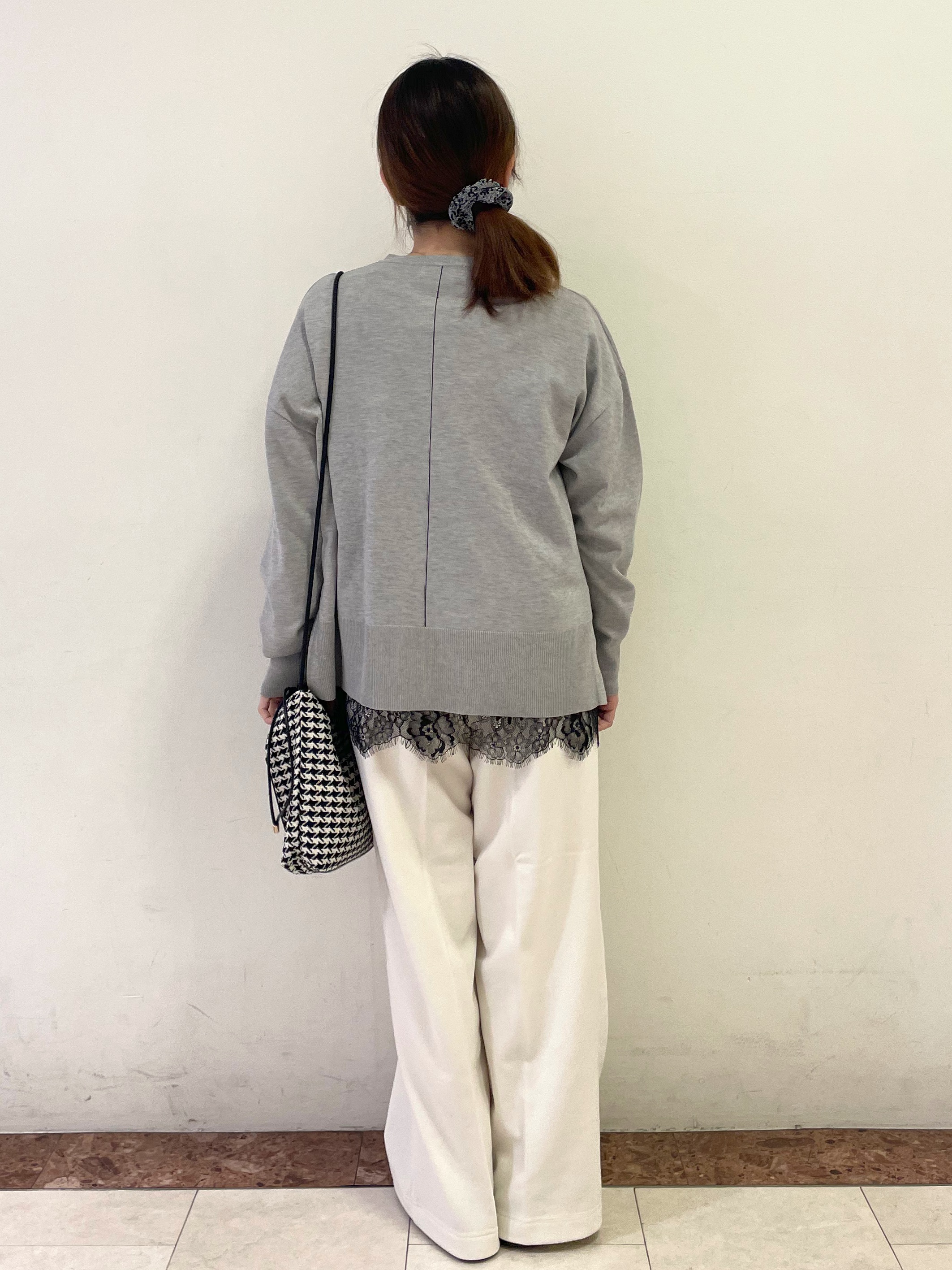 Rikoさんの「OPAQUE.CLIP｜リラクシークルーニット【洗濯機OK】」を使ったコーディネート