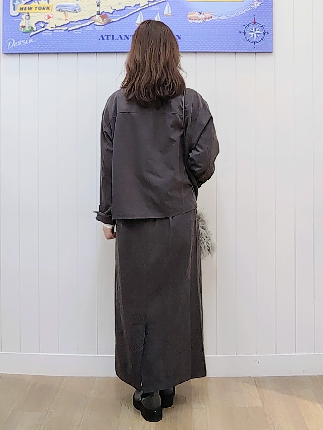 itoさんの「Dessin｜【店頭人気/洗える/秋羽織り】スエードライクジップブルゾン」を使ったコーディネート