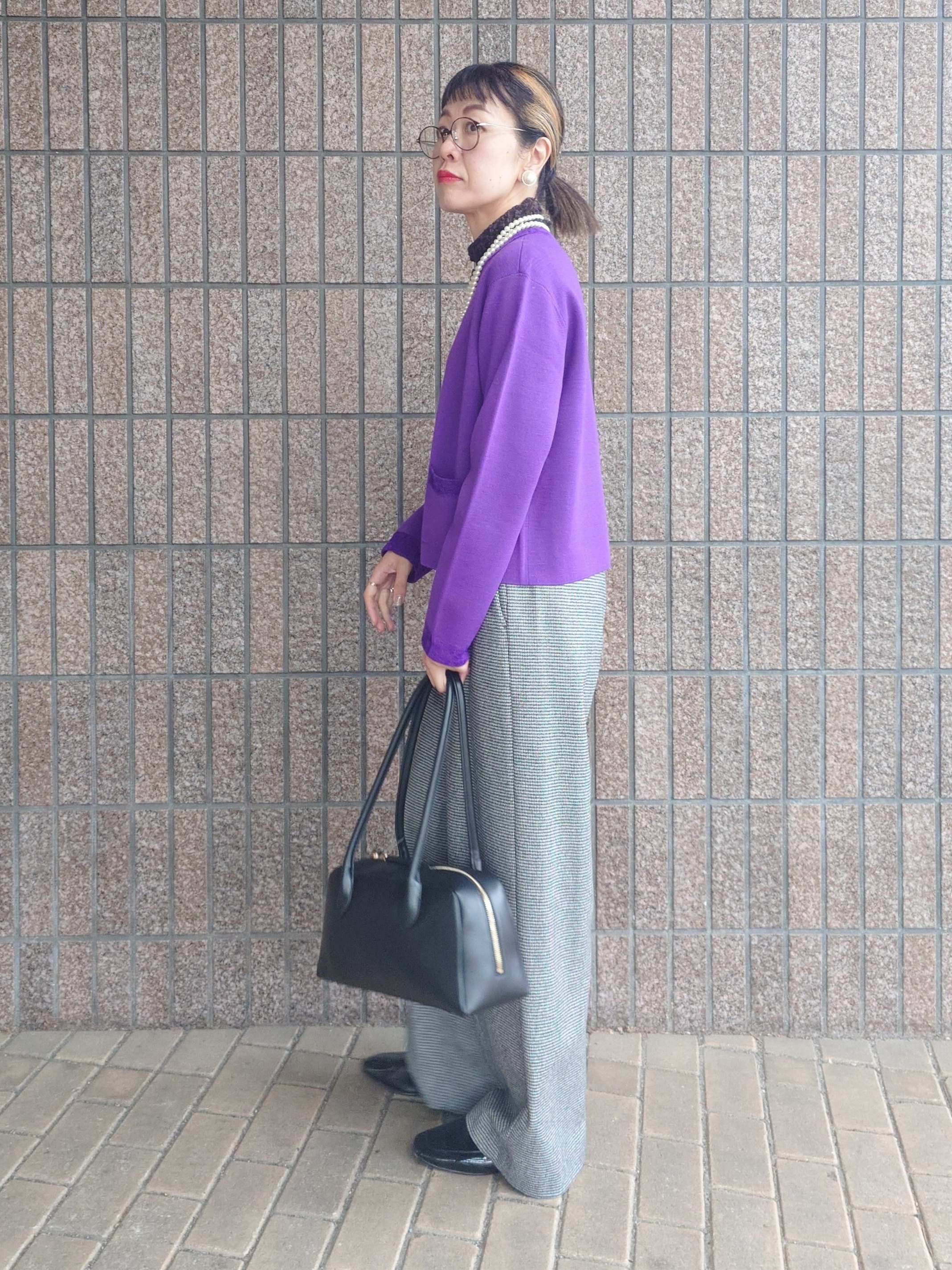 MUTSUKOさんの「UNTITLED｜【アンサンブル可/ジャケットライク】モールラインカーディガン」を使ったコーディネート