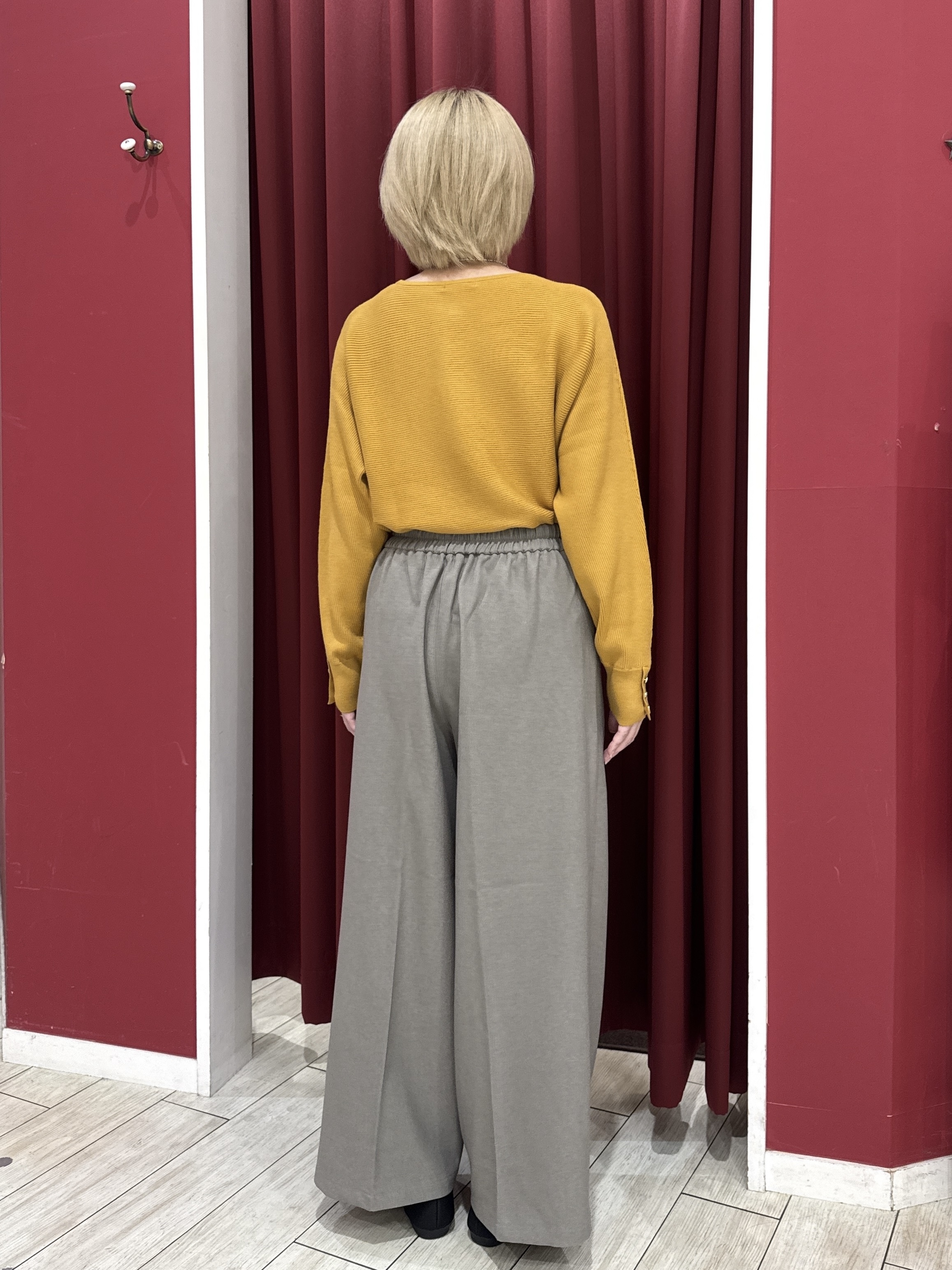 RA★SEさんの「SHOO･LA･RUE｜【洗濯機可/体型カバー】やわらかリブドルマンニット」を使ったコーディネート