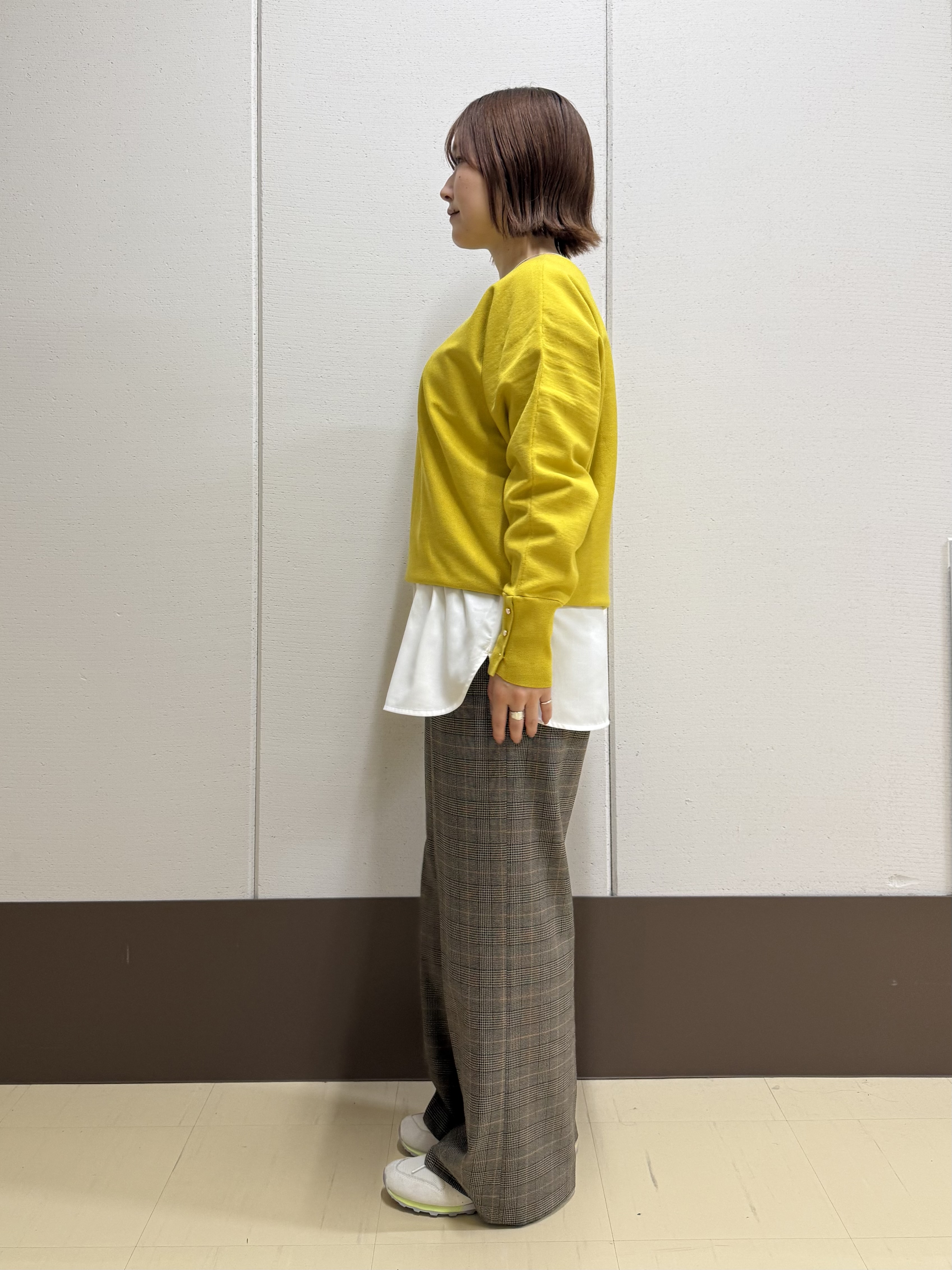 Rikoさんの「INDIVI｜【レイヤードにおすすめ】シャツコンビ ロングTシャツ」を使ったコーディネート