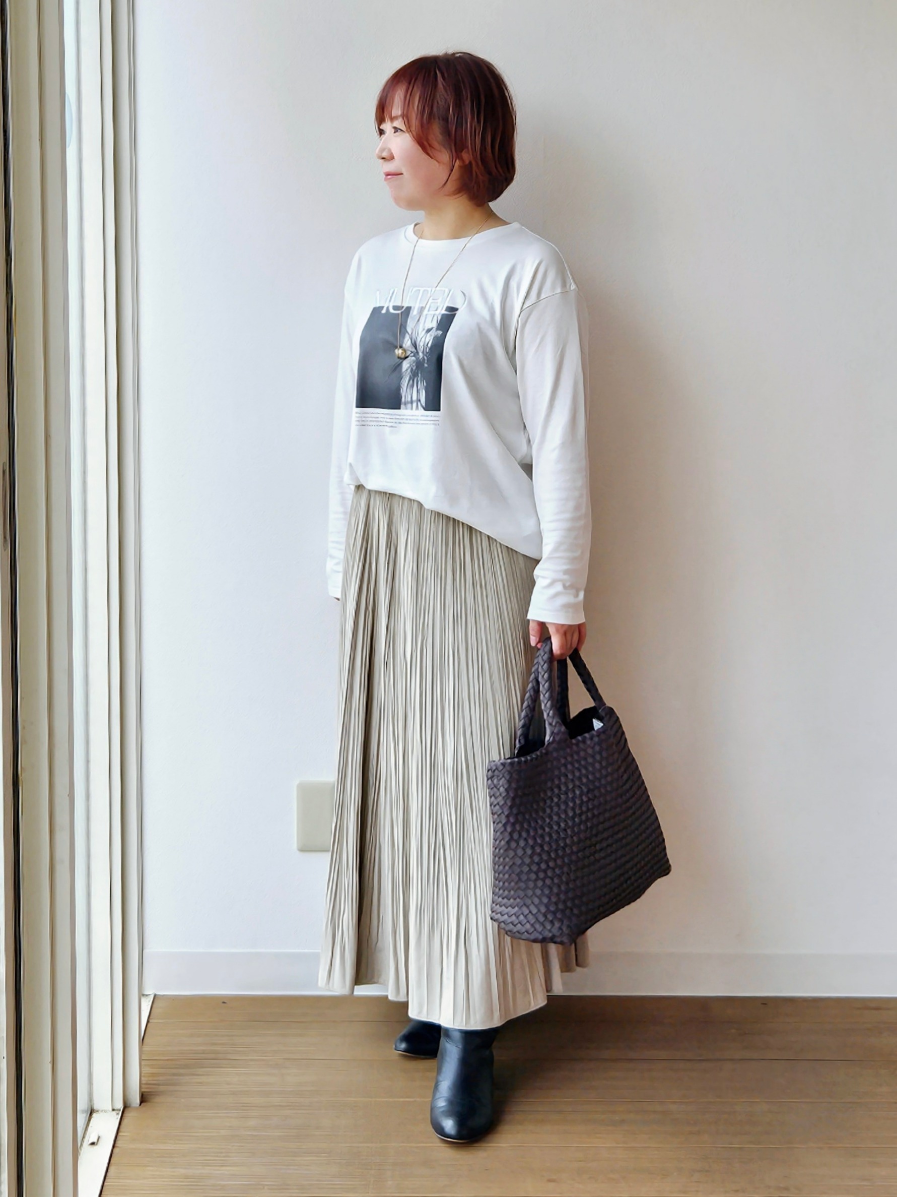 やじまさんの「UNTITLED｜【ロゴ・プリント】フォトグラフィックロンT」を使ったコーディネート