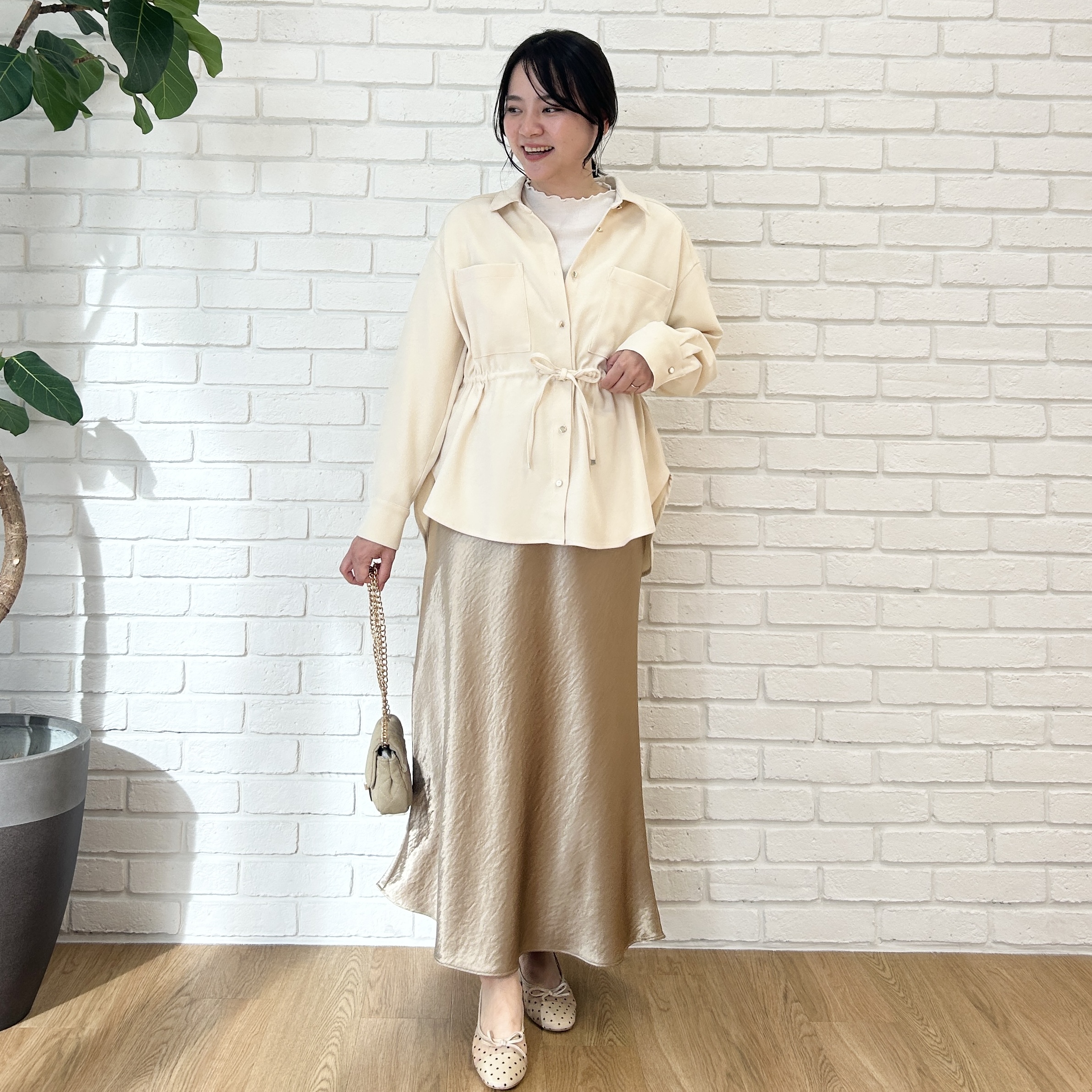 shinoさんの「Couture brooch｜【一枚着でも、羽織ってもOK】起毛ツイルCPOシャツジャケット」を使ったコーディネート