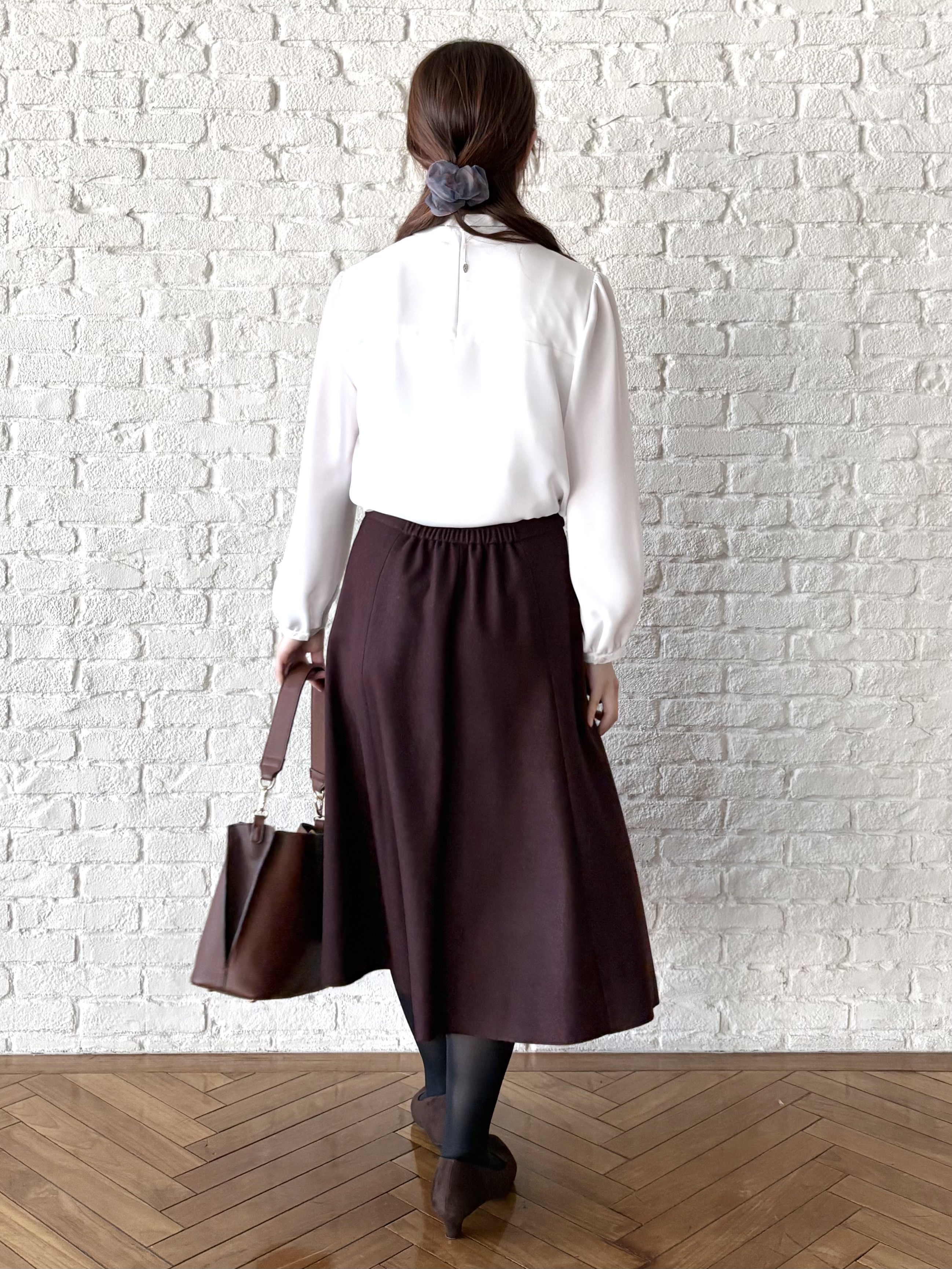 mikiさんの「Reflect｜【SS-4Lサイズ／通勤／セレモニー】プチハイネック シフォンブラウス」を使ったコーディネート