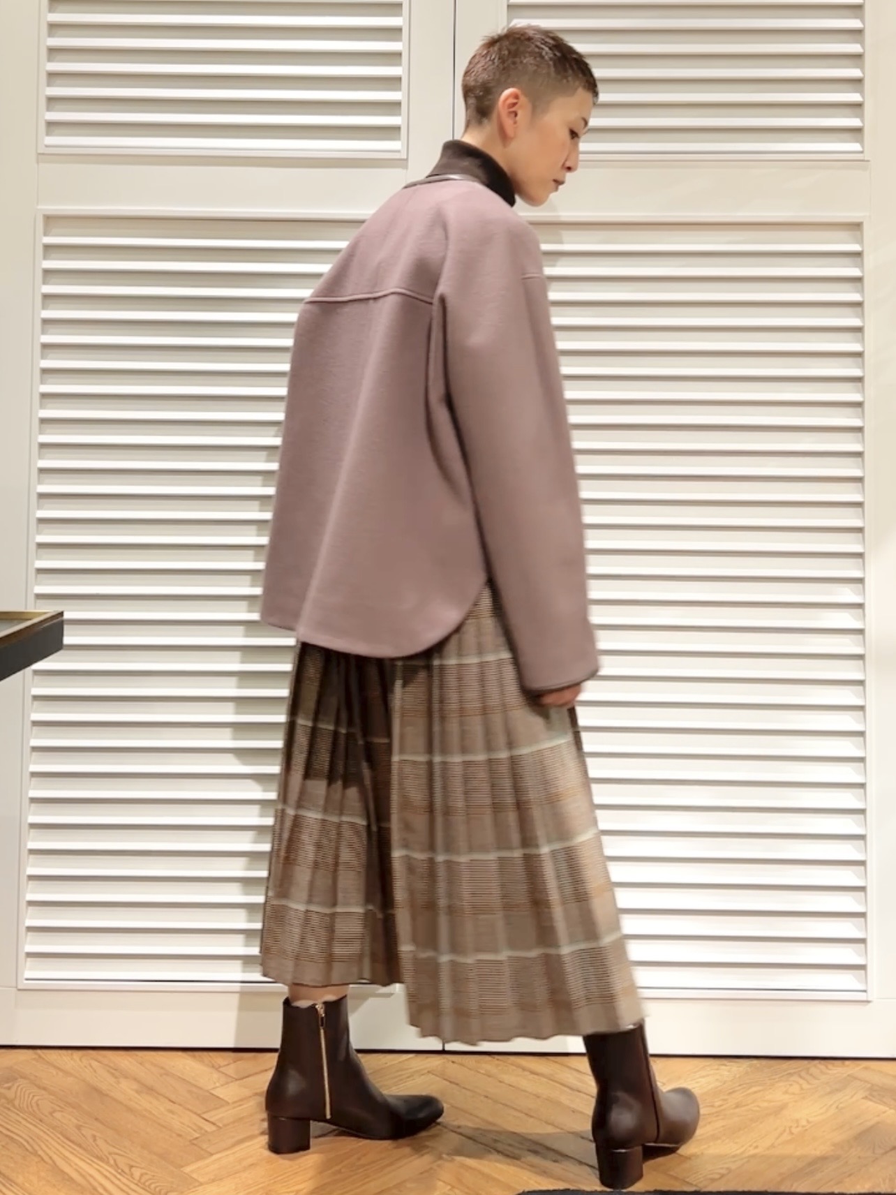 OCHIAIさんの「DRESSTERIOR｜Super140's レザー調パイピングジャケット」を使ったコーディネート