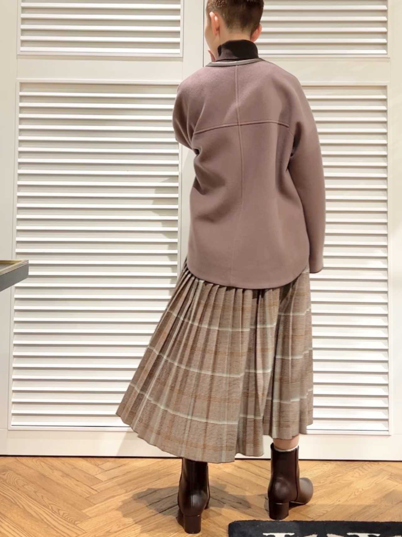OCHIAIさんの「DRESSTERIOR｜Super140's レザー調パイピングジャケット」を使ったコーディネート