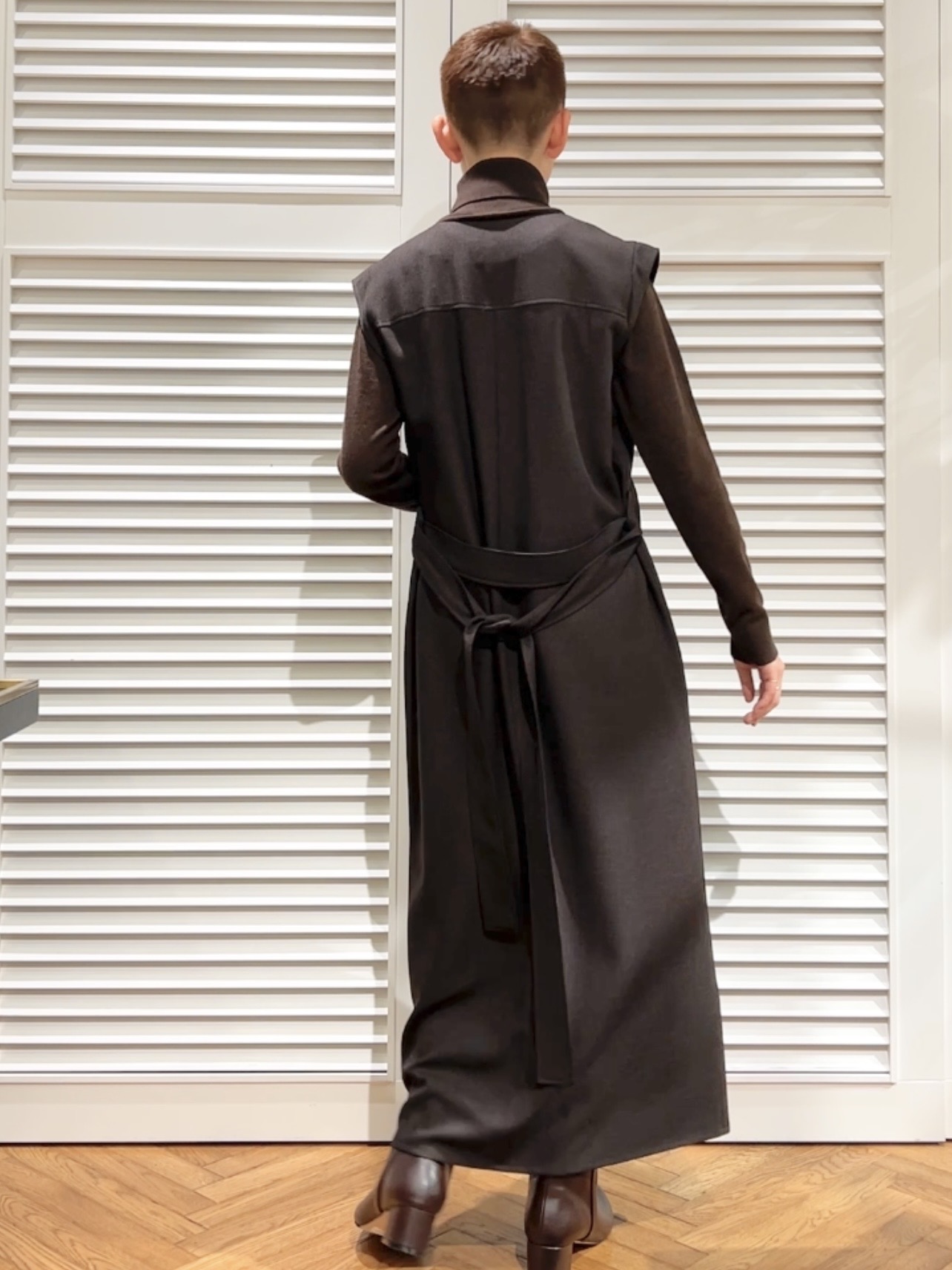 OCHIAIさんの「DRESSTERIOR｜【ウォッシャブル】ツイードライクワンピース」を使ったコーディネート