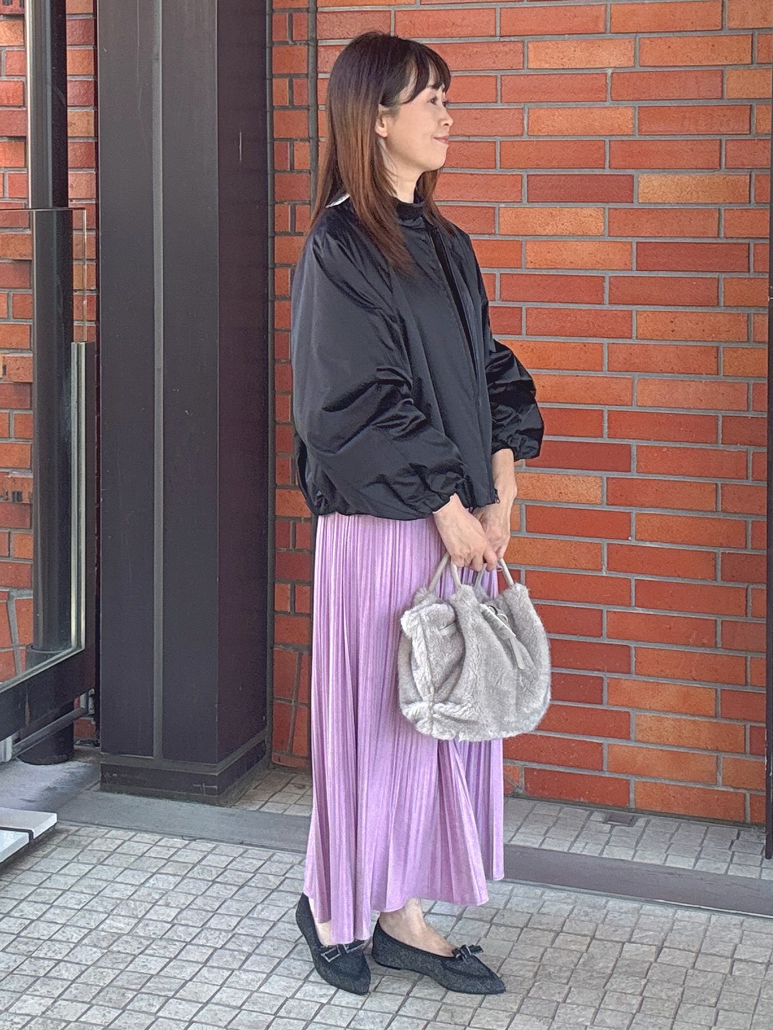 makiさんの「UNTITLED｜【軽アウター/中綿/秋冬コート】ショートブルゾン」を使ったコーディネート