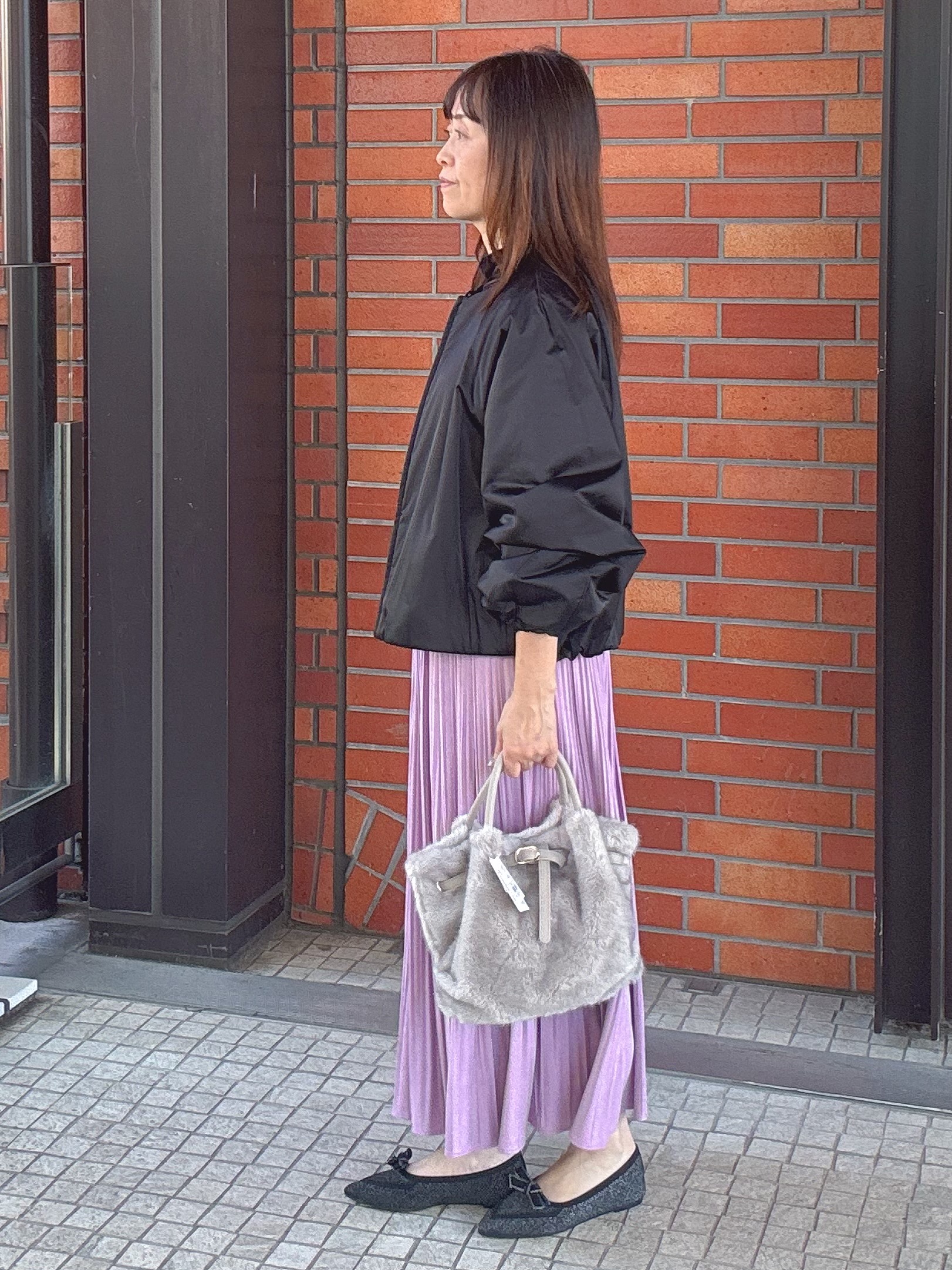 makiさんの「UNTITLED｜【軽アウター/中綿/秋冬コート】ショートブルゾン」を使ったコーディネート