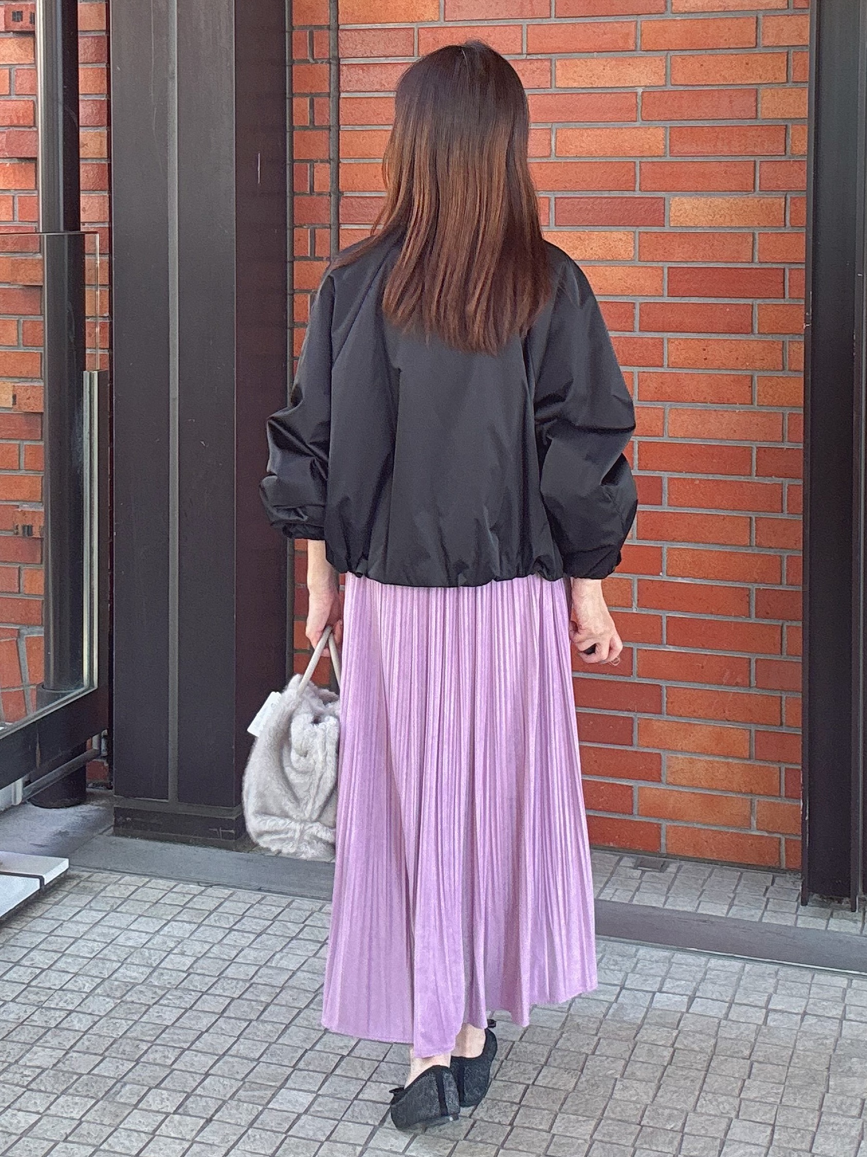 makiさんの「UNTITLED｜【軽アウター/中綿/秋冬コート】ショートブルゾン」を使ったコーディネート