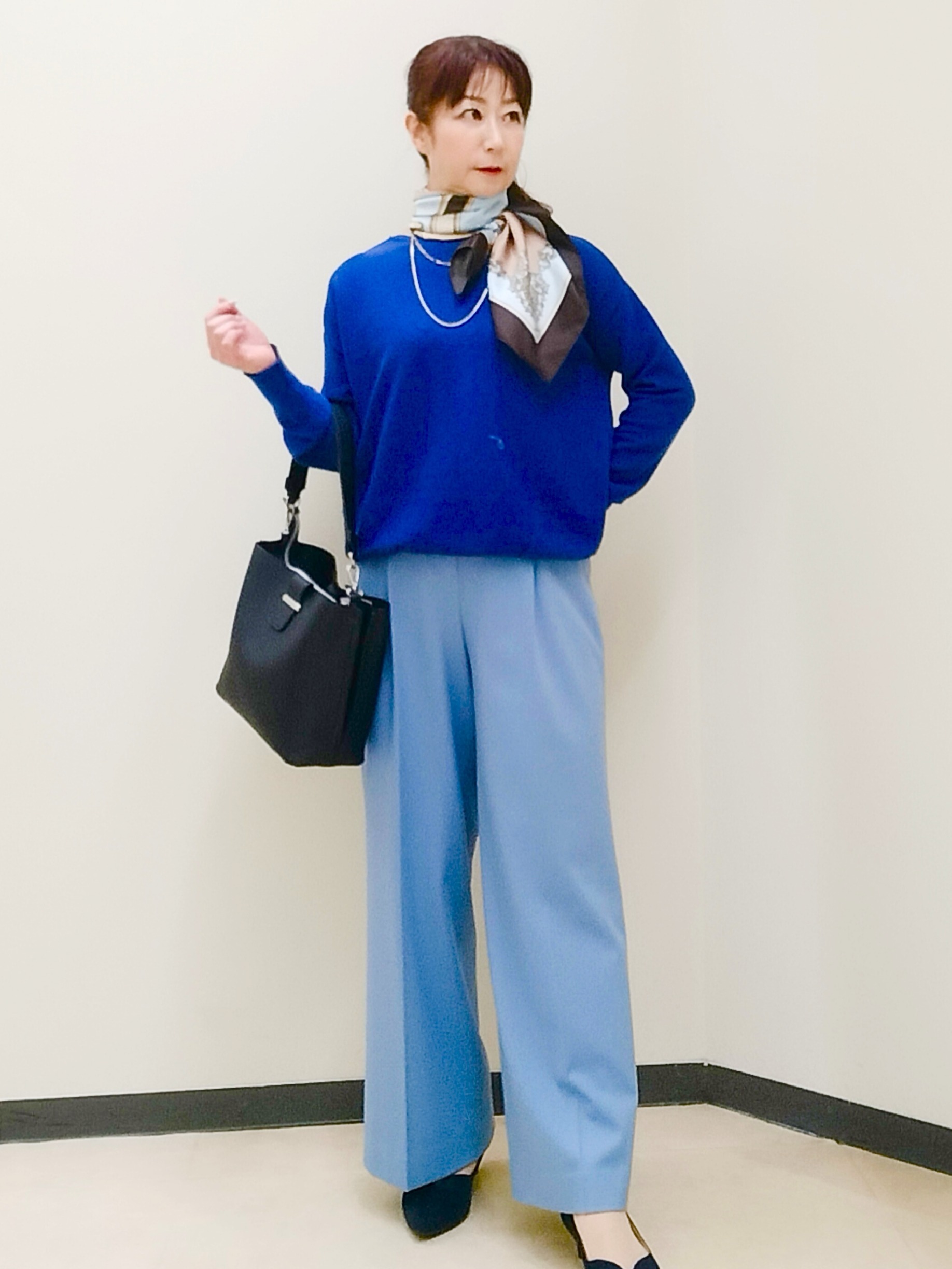花さんの「Reflect｜【フォーマル／入卒／長さ調節可】淡水パールロングネックレス」を使ったコーディネート