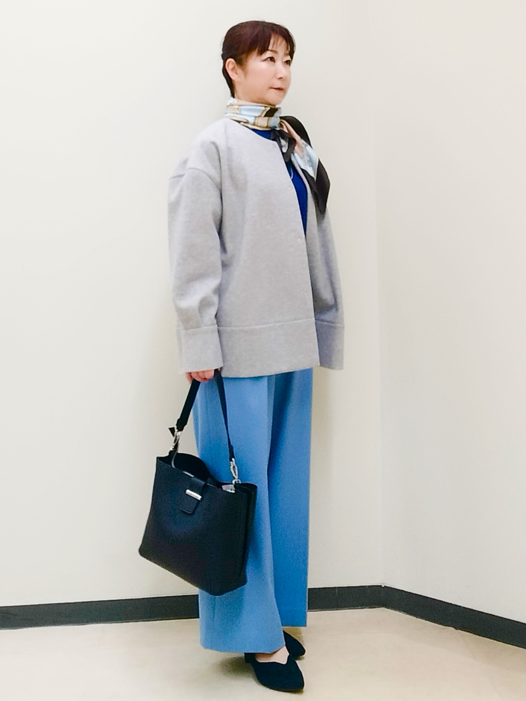 花さんの「Reflect｜【フォーマル／入卒／長さ調節可】淡水パールロングネックレス」を使ったコーディネート