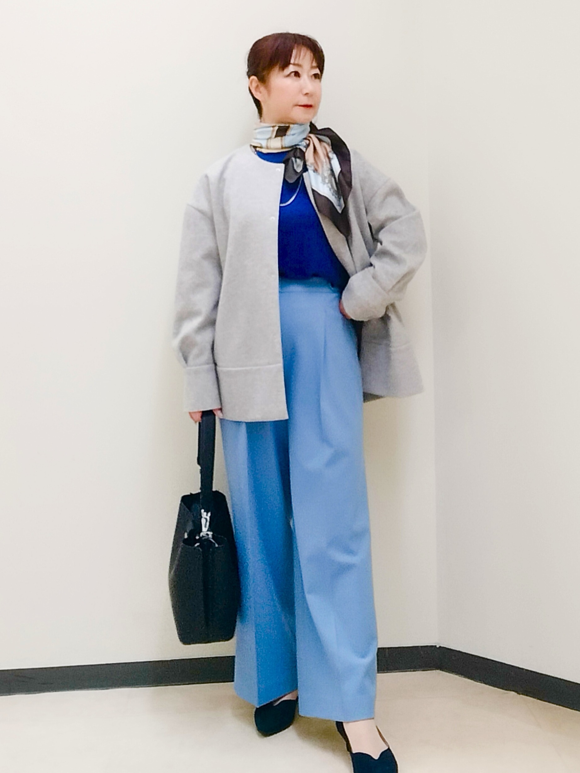 花さんの「Reflect｜【フォーマル／入卒／長さ調節可】淡水パールロングネックレス」を使ったコーディネート