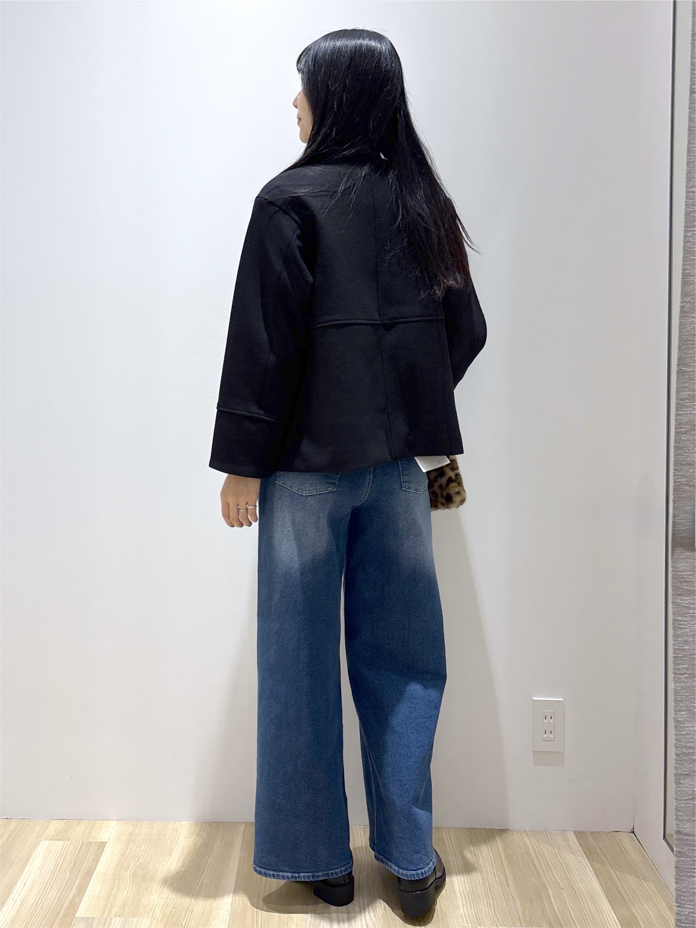 sachikoさんの「OPAQUE.CLIP｜ウールライク ノーカラーコート【洗濯機OK】」を使ったコーディネート