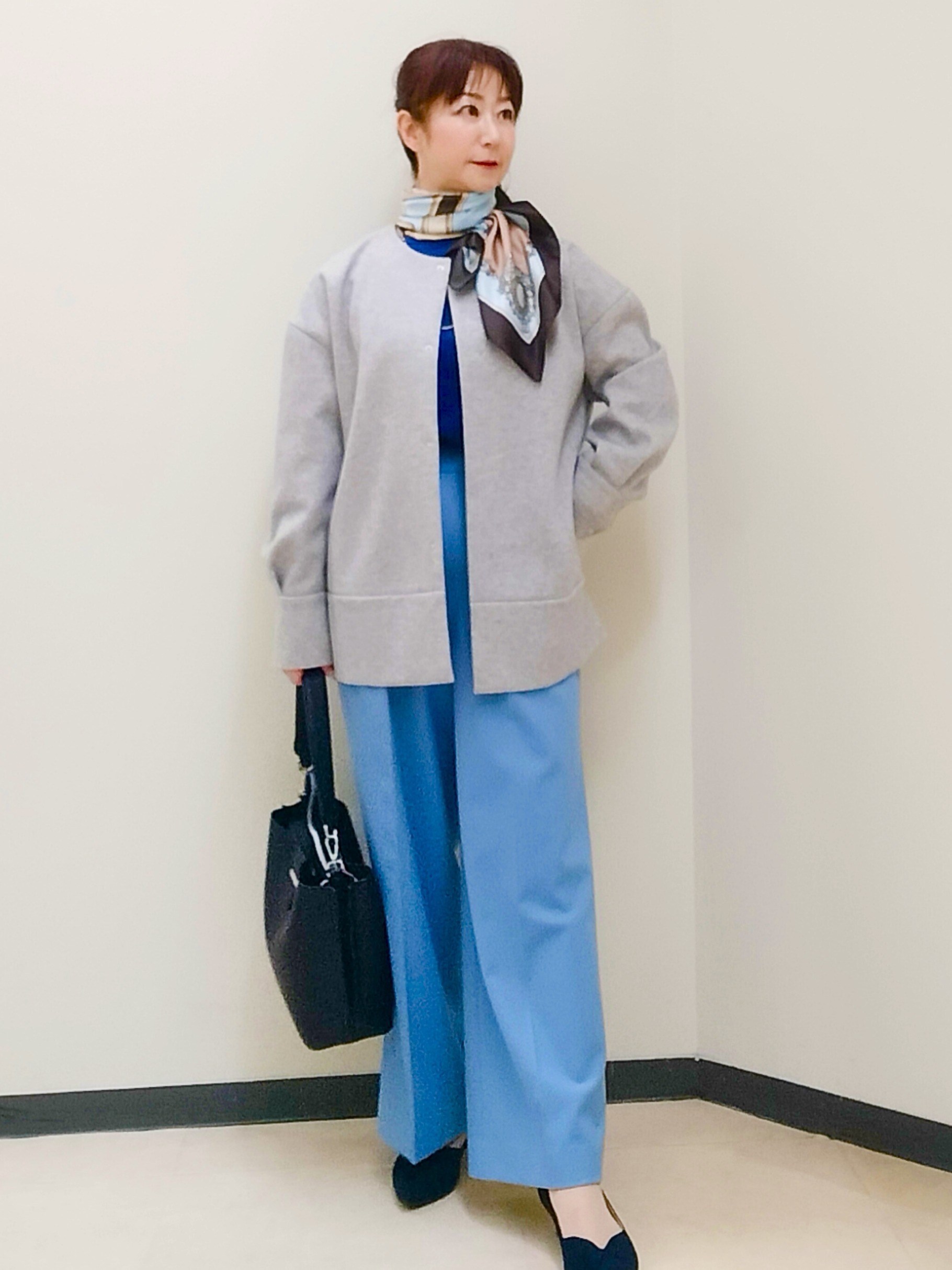 花さんの「Reflect｜【フォーマル／入卒／長さ調節可】淡水パールロングネックレス」を使ったコーディネート