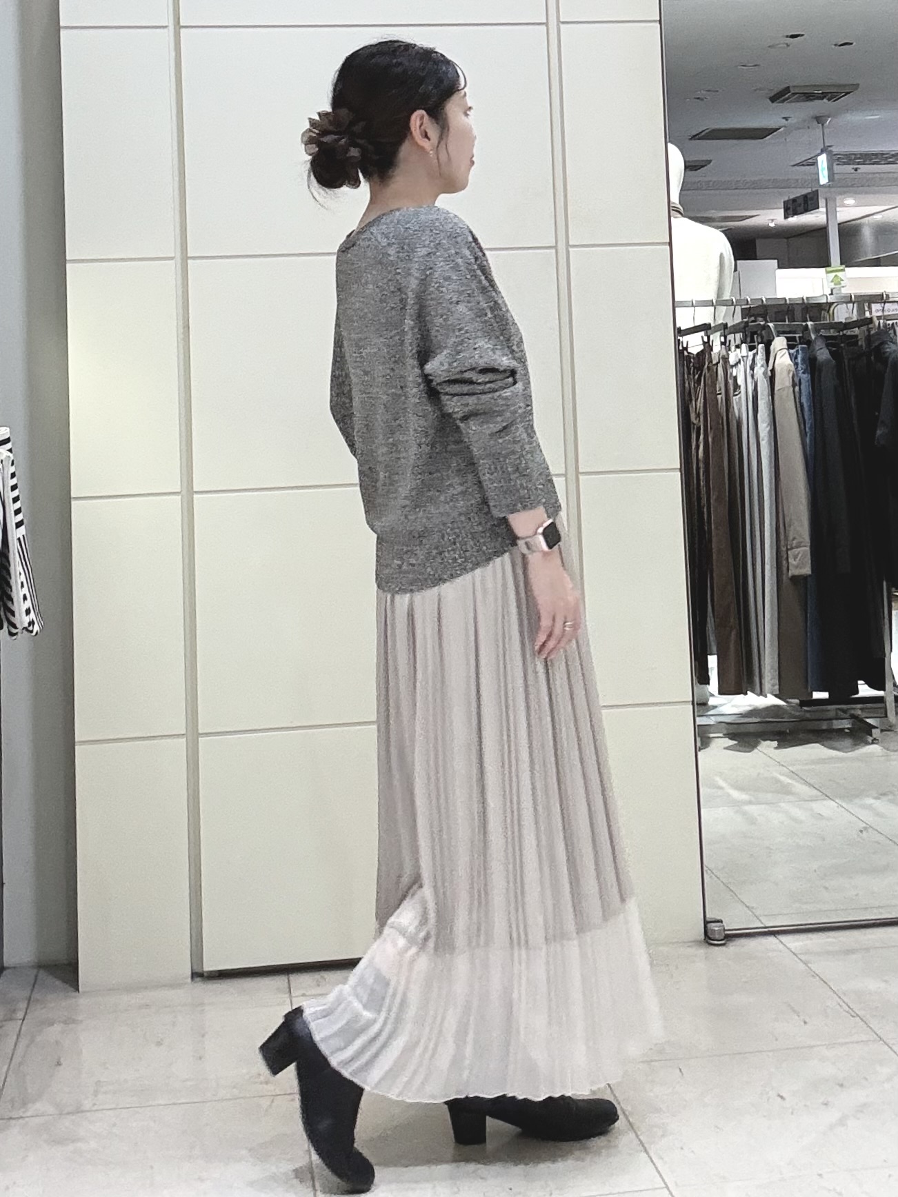 mori.さんの「UNTITLED｜【店頭人気！】杢調ジップカーディガン」を使ったコーディネート
