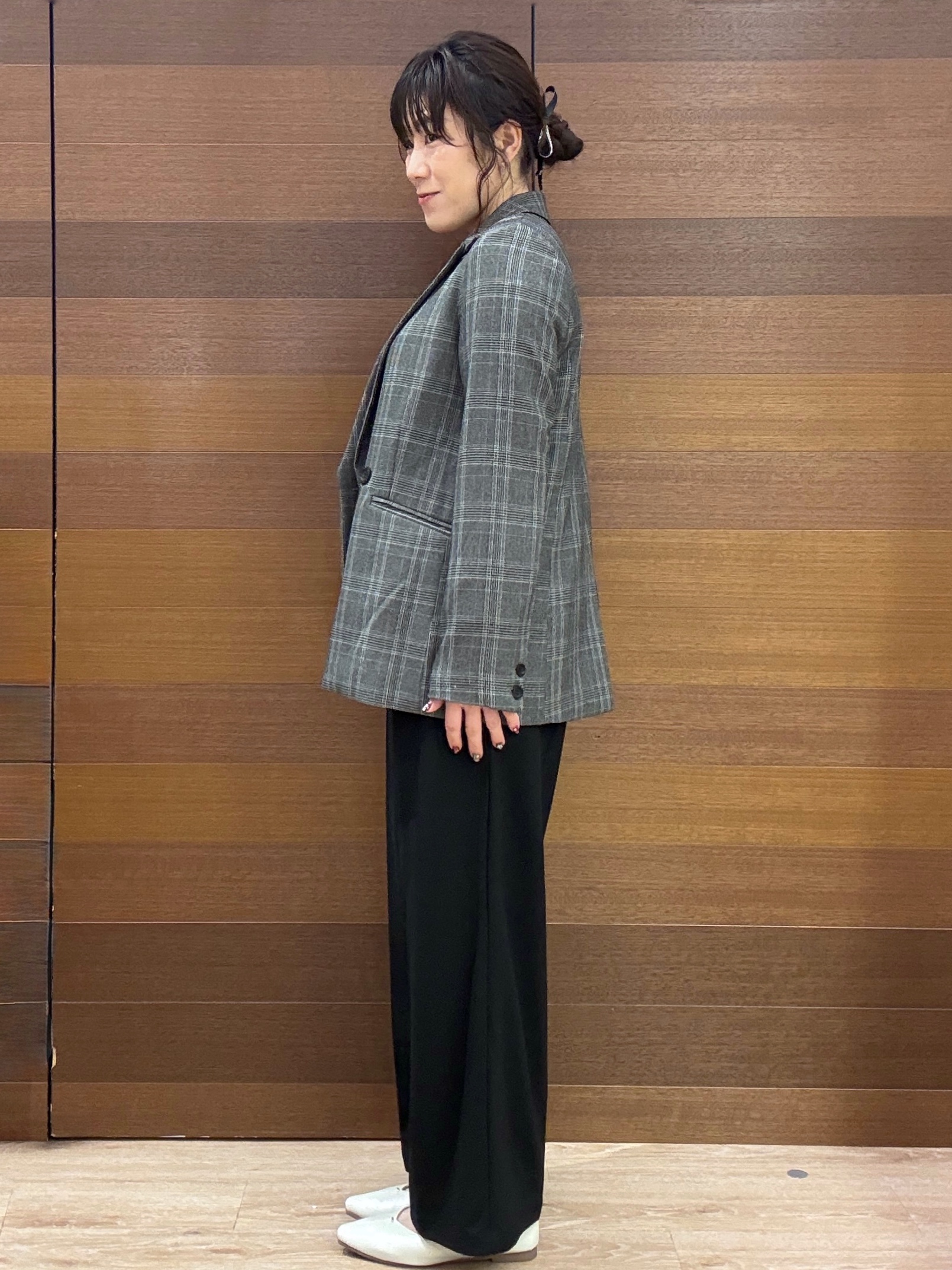 maichiさんの「OPAQUE.CLIP｜ダブルブレストジャケット【洗える】」を使ったコーディネート