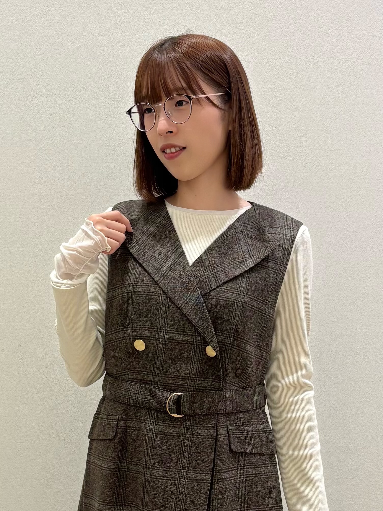 honamiさんの「index｜チュールレイヤードラメトップス【洗濯機OK／吸湿発熱】」を使ったコーディネート