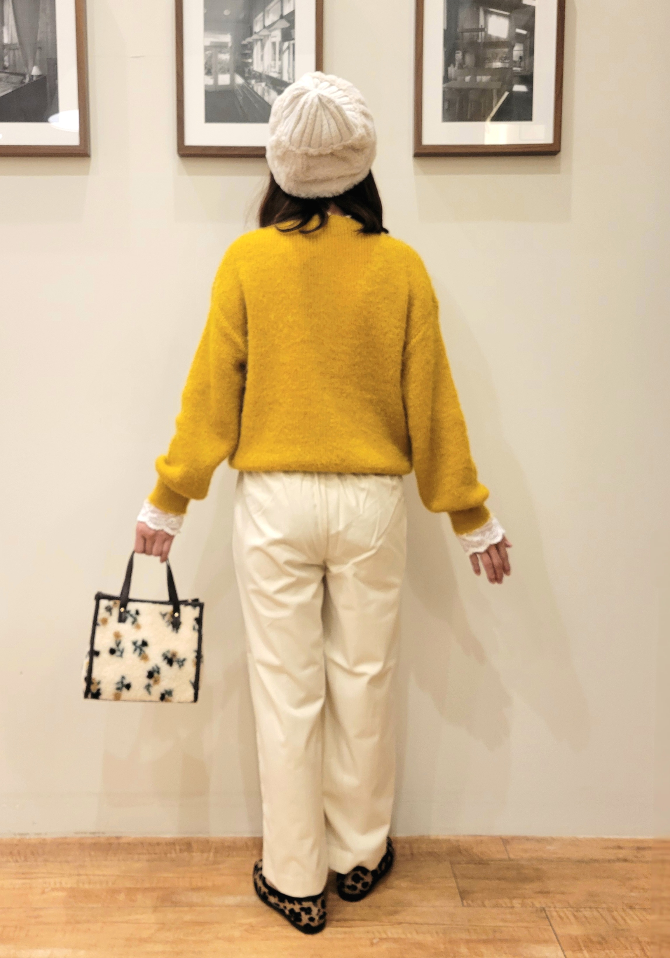 ユウさんの「SHOO･LA･RUE｜【S-LL】ゆるもこ シャギーニットカーディガン」を使ったコーディネート
